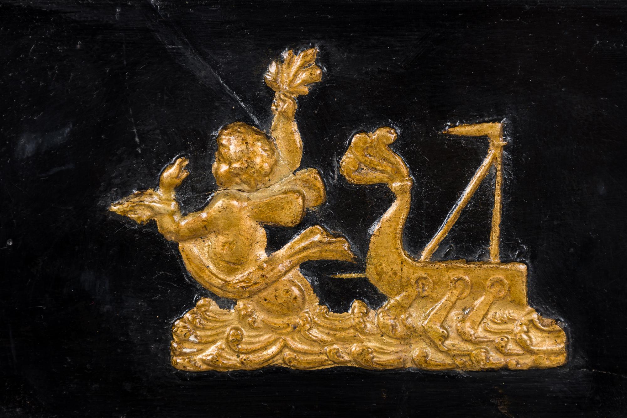 Espejo neoclásico báltico s. XIX Biedermeier en venta