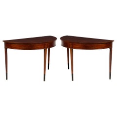 Baltic Pair Demi Lune Console Tables circa 1800 18000.00