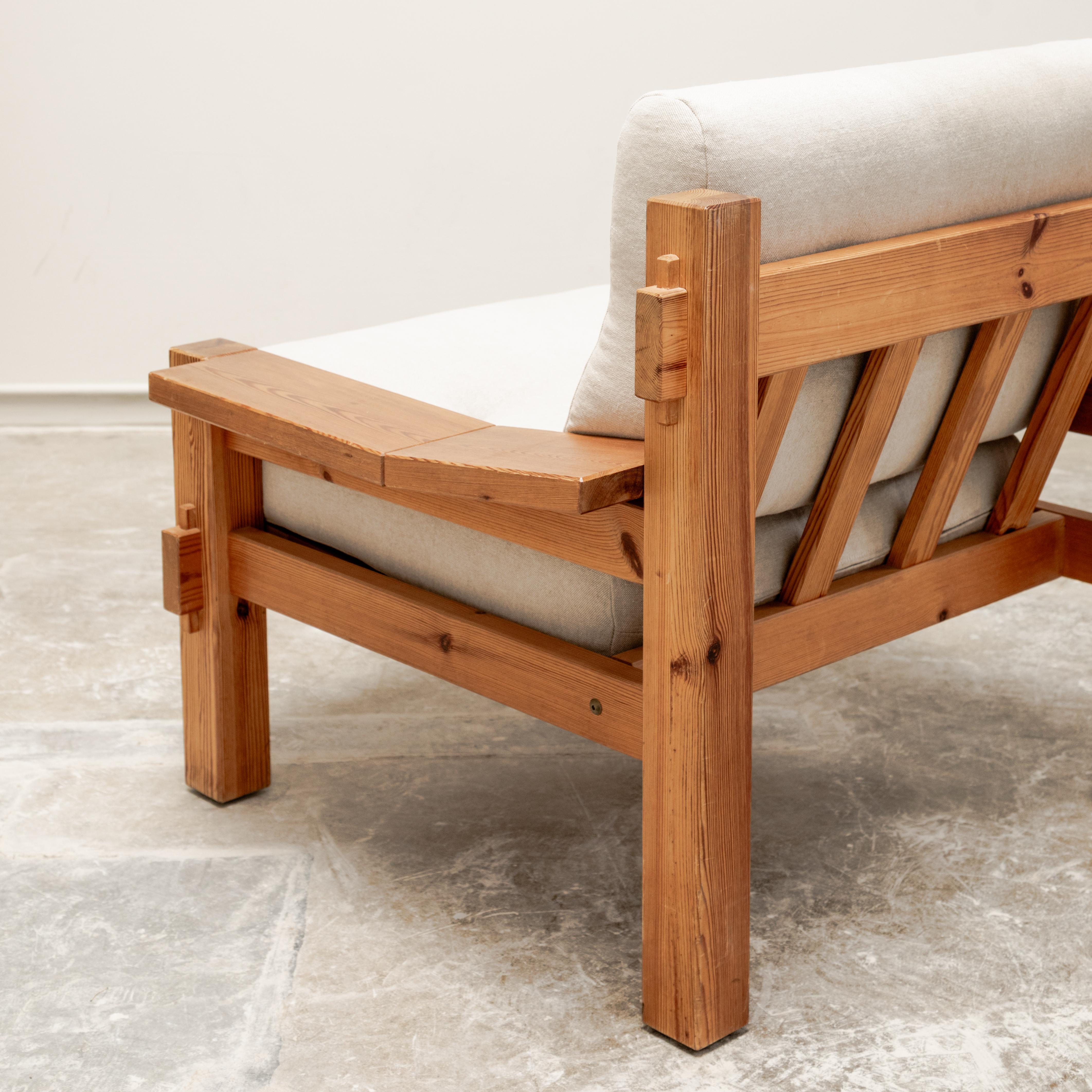 Poltrone scandinave brutaliste in pino baltico in vendita 8
