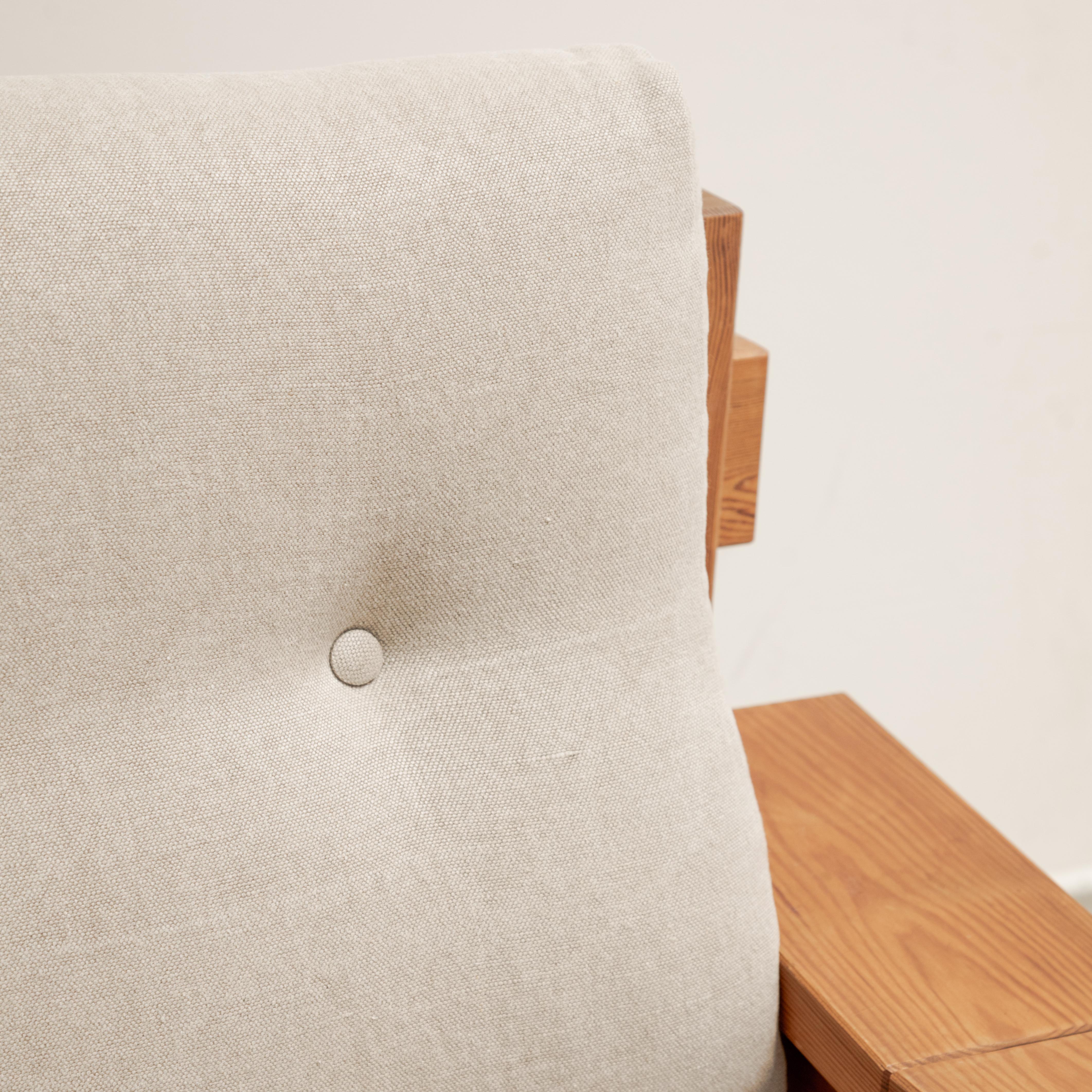 Poltrone scandinave brutaliste in pino baltico in vendita 9