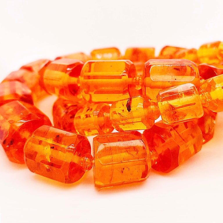 Baltic Sea Amber Hand Polished Custom Octagon-Shaped Amber Bead ...