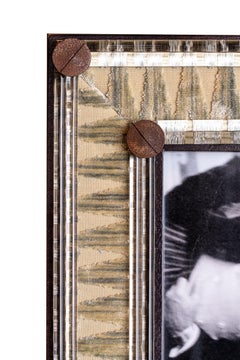 BALTICO green frame with Tessitura Bevilacqua velvet, by giberto Venezia