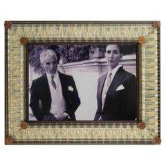 BALTICO green frame with Tessitura Bevilacqua velvet, by giberto Venezia