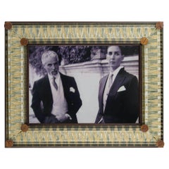BALTICO green frame with Tessitura Bevilacqua velvet, by giberto Venezia