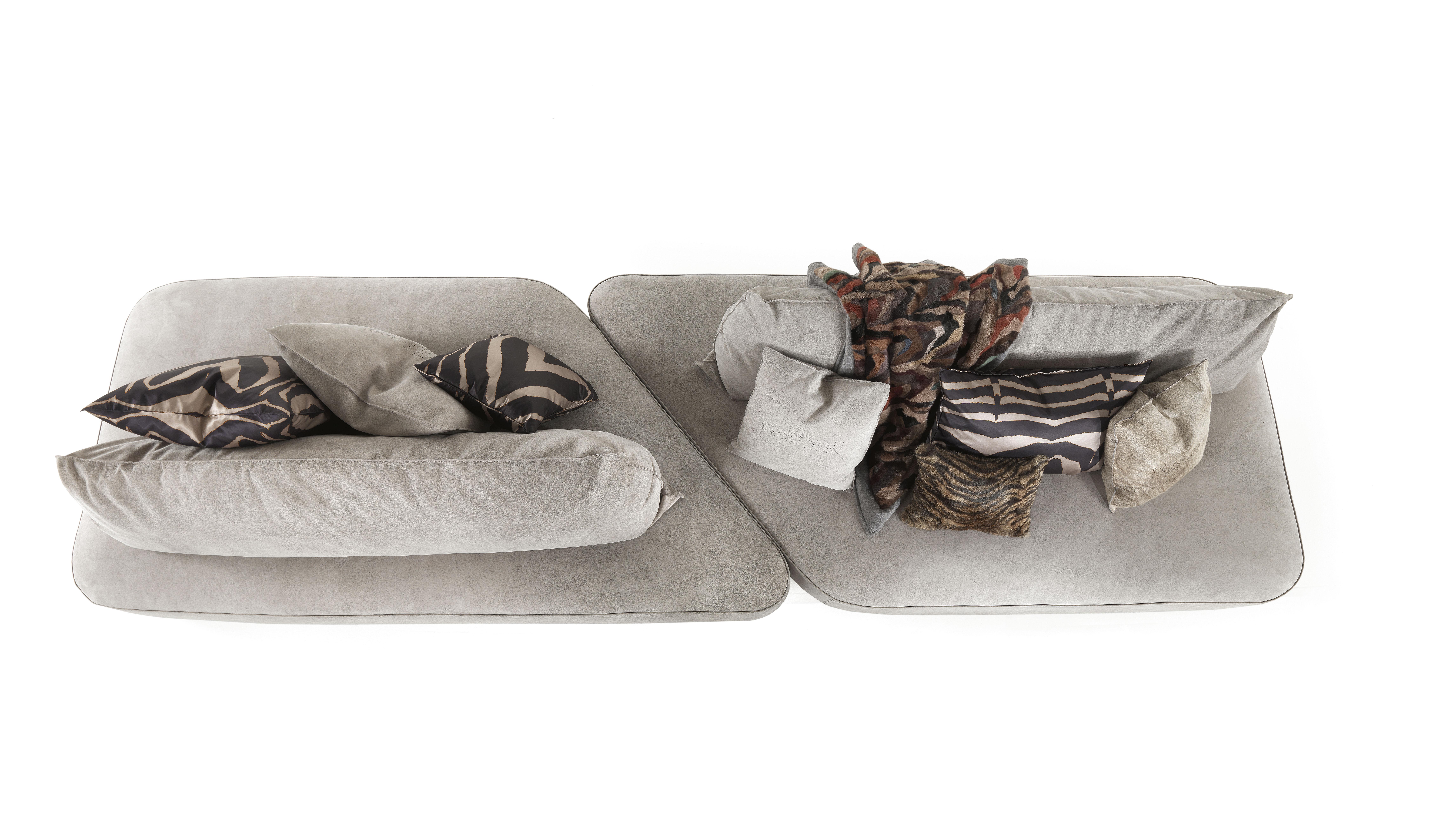 Sofá Modular Baltimora Siglo XXI en Piel by Roberto Cavalli Home Interiors en Nuevo estado para la venta en Cantù, Lombardia