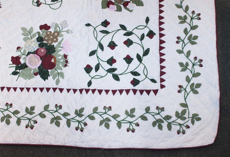 Baltimore Album Quilt from The Folk Art Museum For Sale at