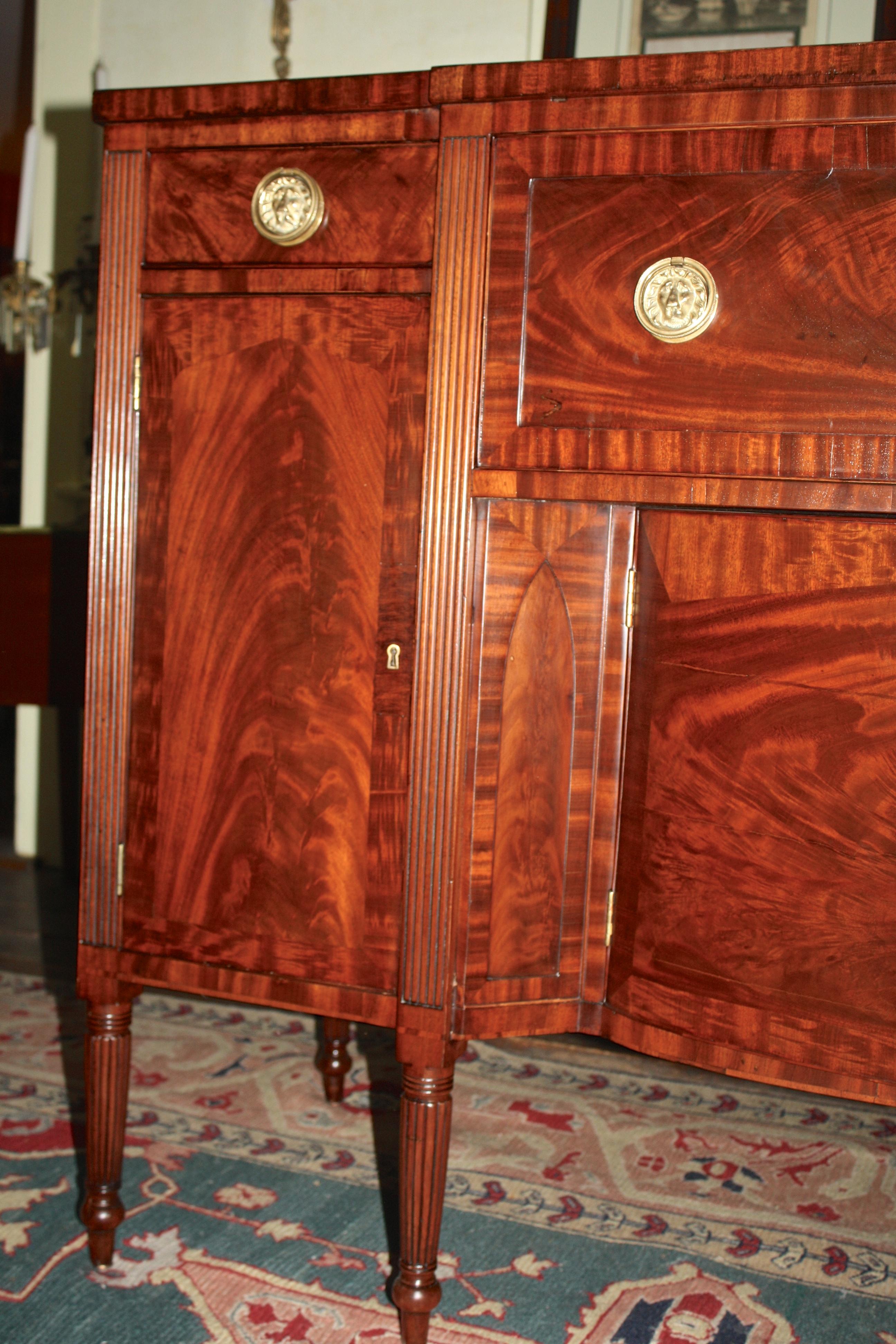 19th Century Baltimore Federal Sideboard with 'Butler's Secretary' For Sale