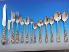 Baltimore Rose by Schofield Sterling Silver Flatware Set Service 189 Pcs Dinner