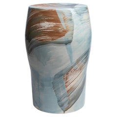 Baltique 05 Hocker aus glasiertem Steingut von Pascale Girardin