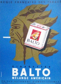 Balto – „Melange Americain“, Originalplakat von Pierre Fix-Masseau, 1960