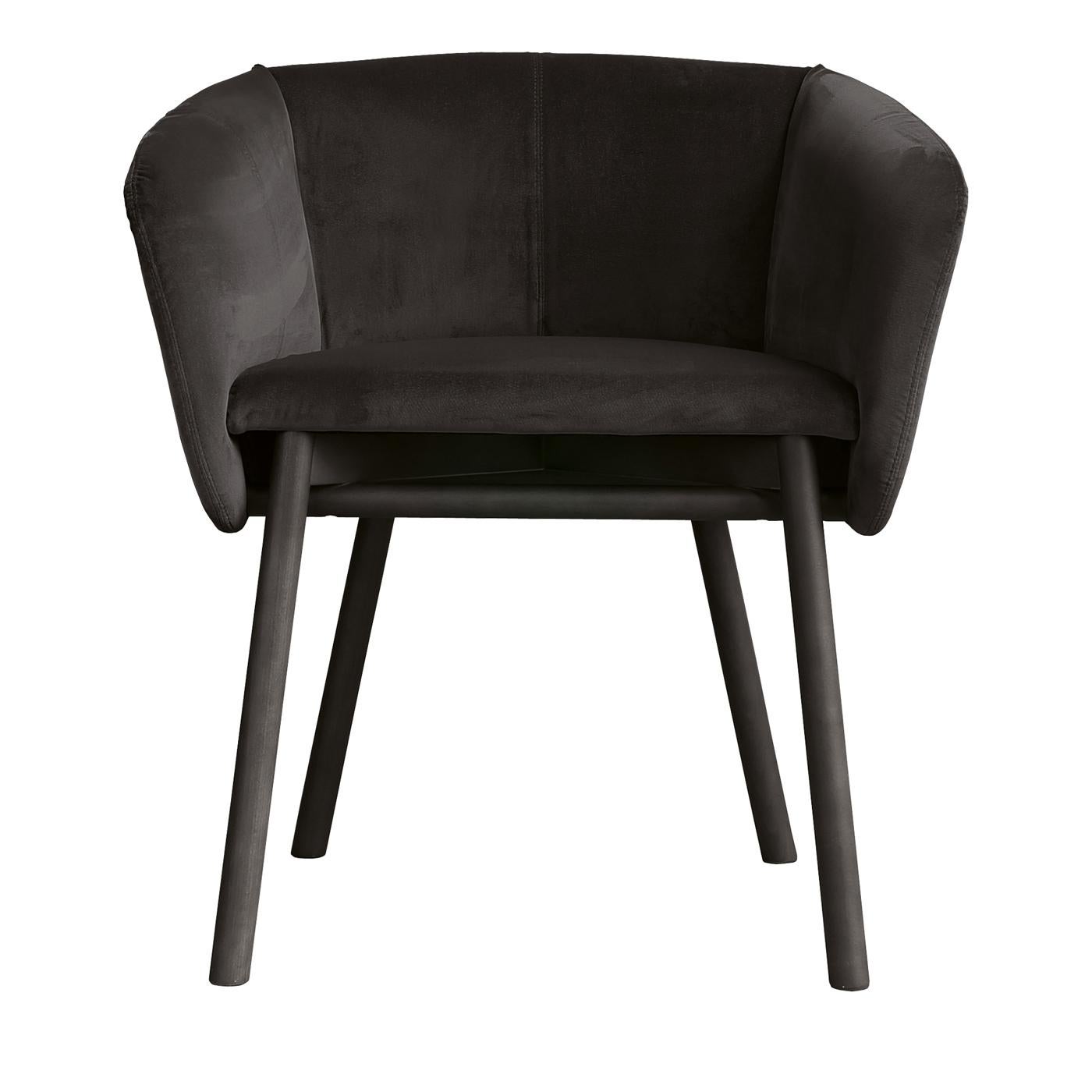 Italian Balù Black Chair by Emilio Nanni For Sale