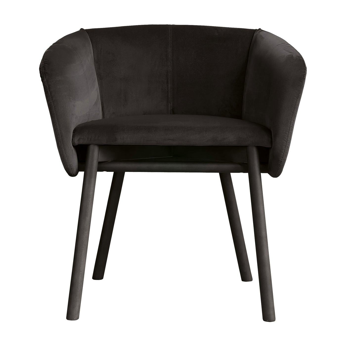 Balù Black Chair by Emilio Nanni