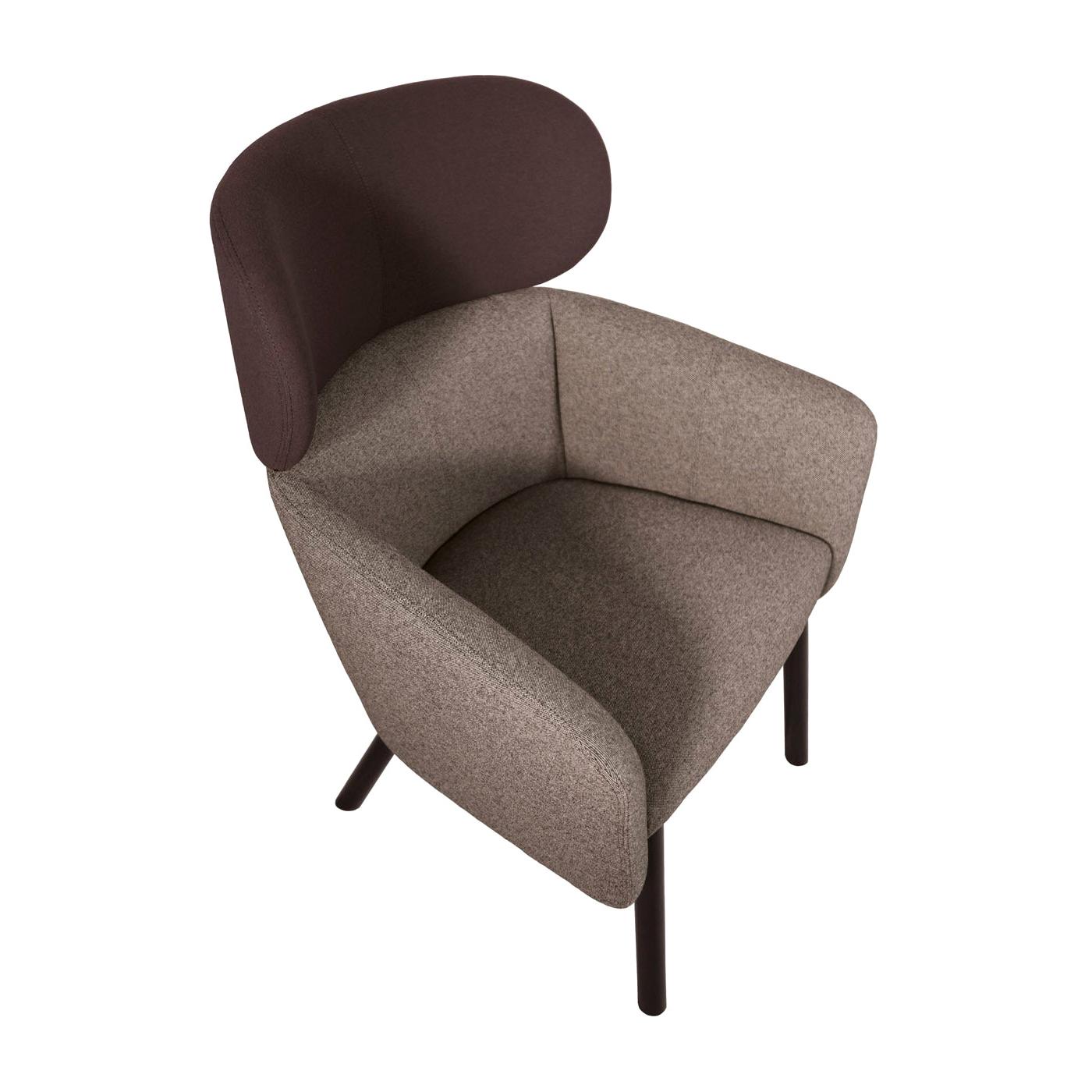 Balù Lounge Brown Armchair by Emilio Nanni For Sale