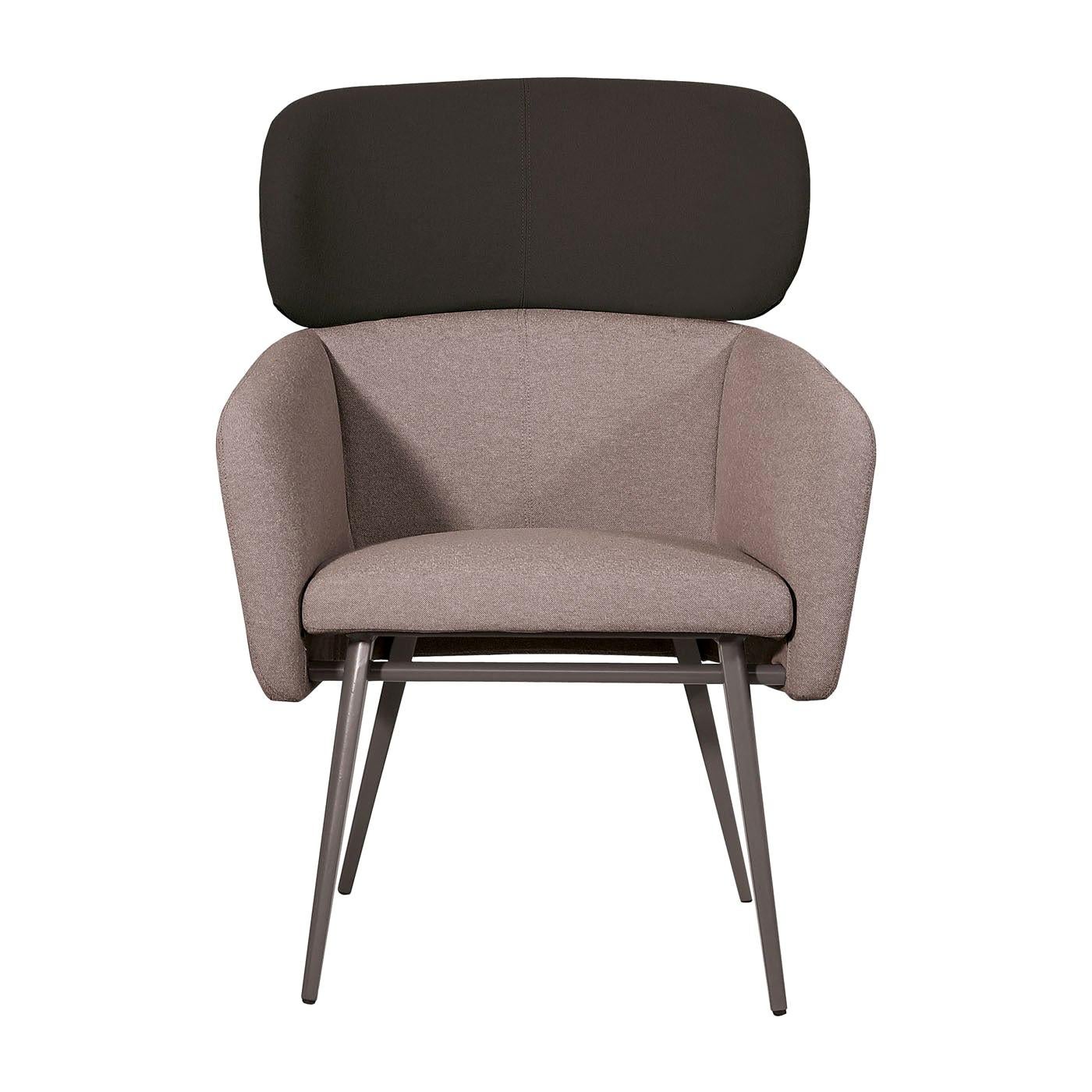 Balù XL Met Gray and Black Chair by Emilio Nanni