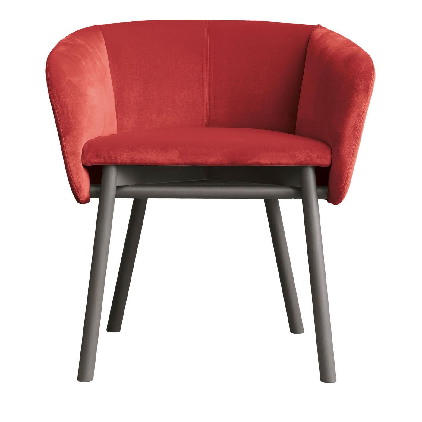 Italian Balù Red Chair by Emilio Nanni For Sale
