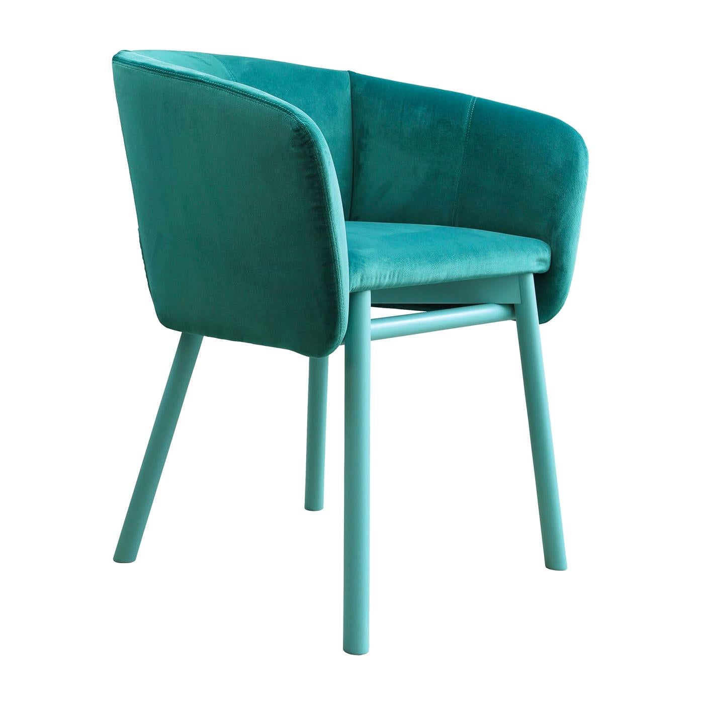 Balù Turquoise Chair by Emilio Nanni For Sale