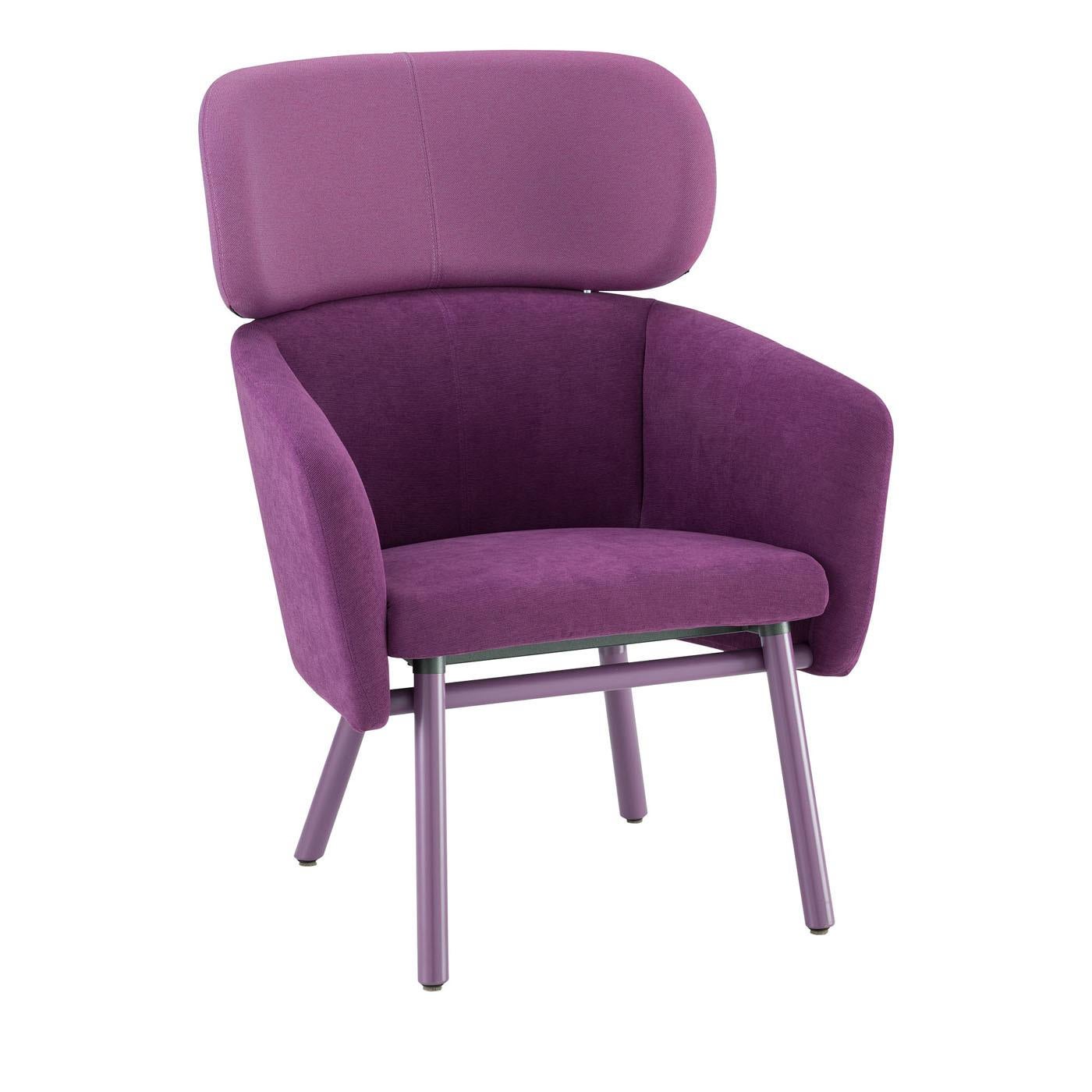 Italian Balù Extra Large Lilac Chair by Emilio Nanni For Sale