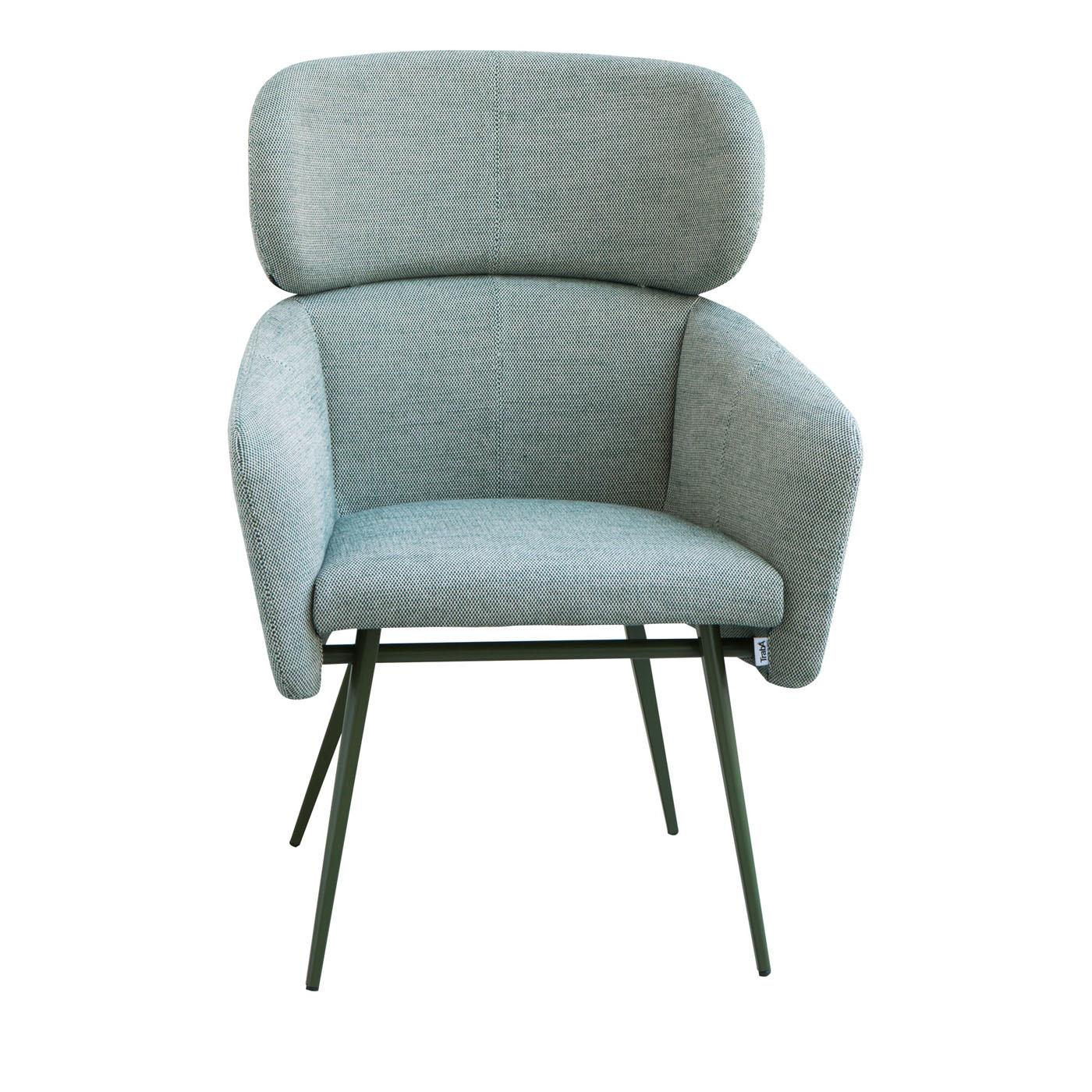 Italian Balù Extra Large Met Light Blue Chair by Emilio Nanni For Sale
