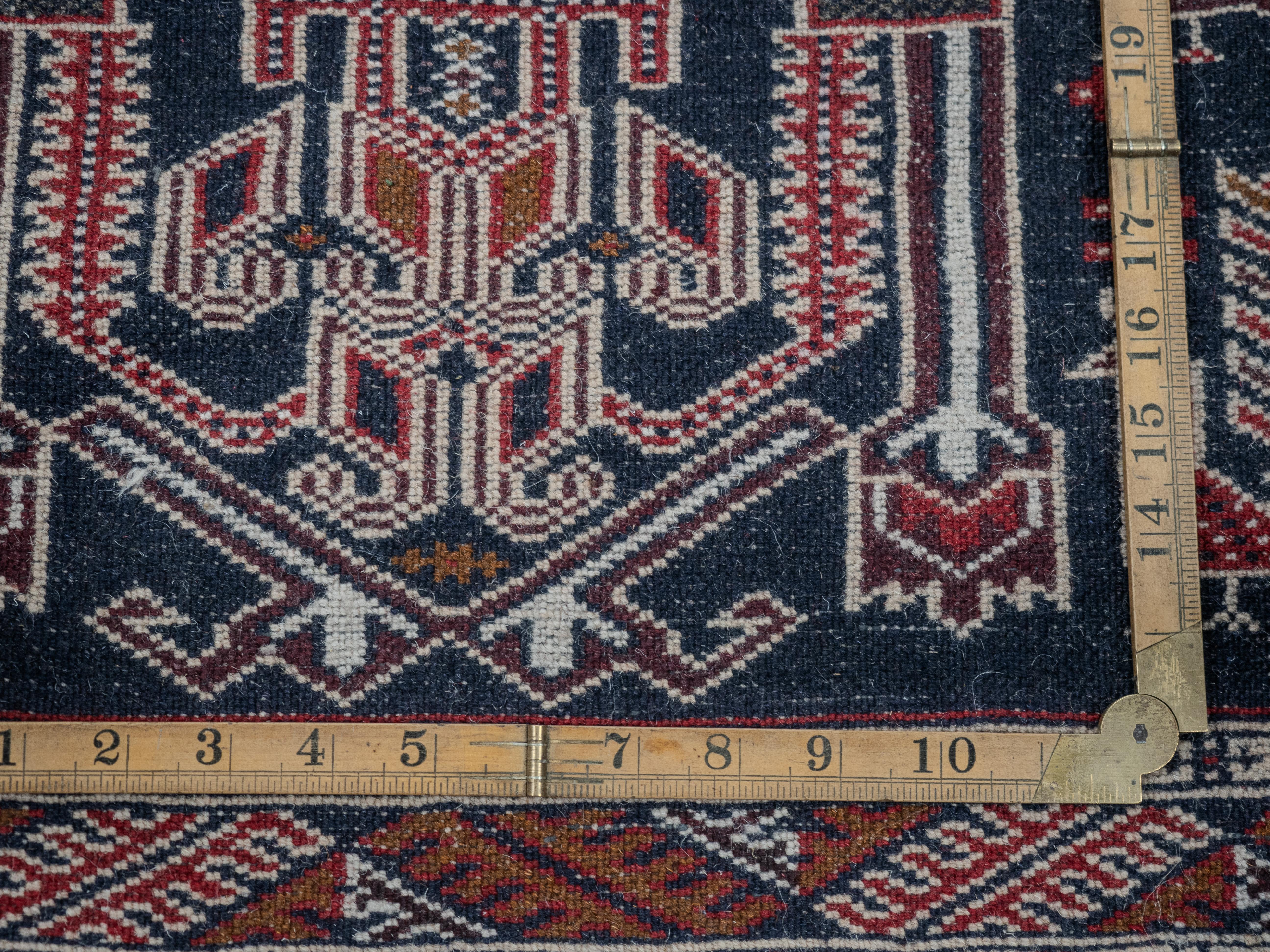 Baluch Afghan Persian Handwoven Small Rug 146 x 97 cm (Oriental Carpet Balouch) For Sale 4