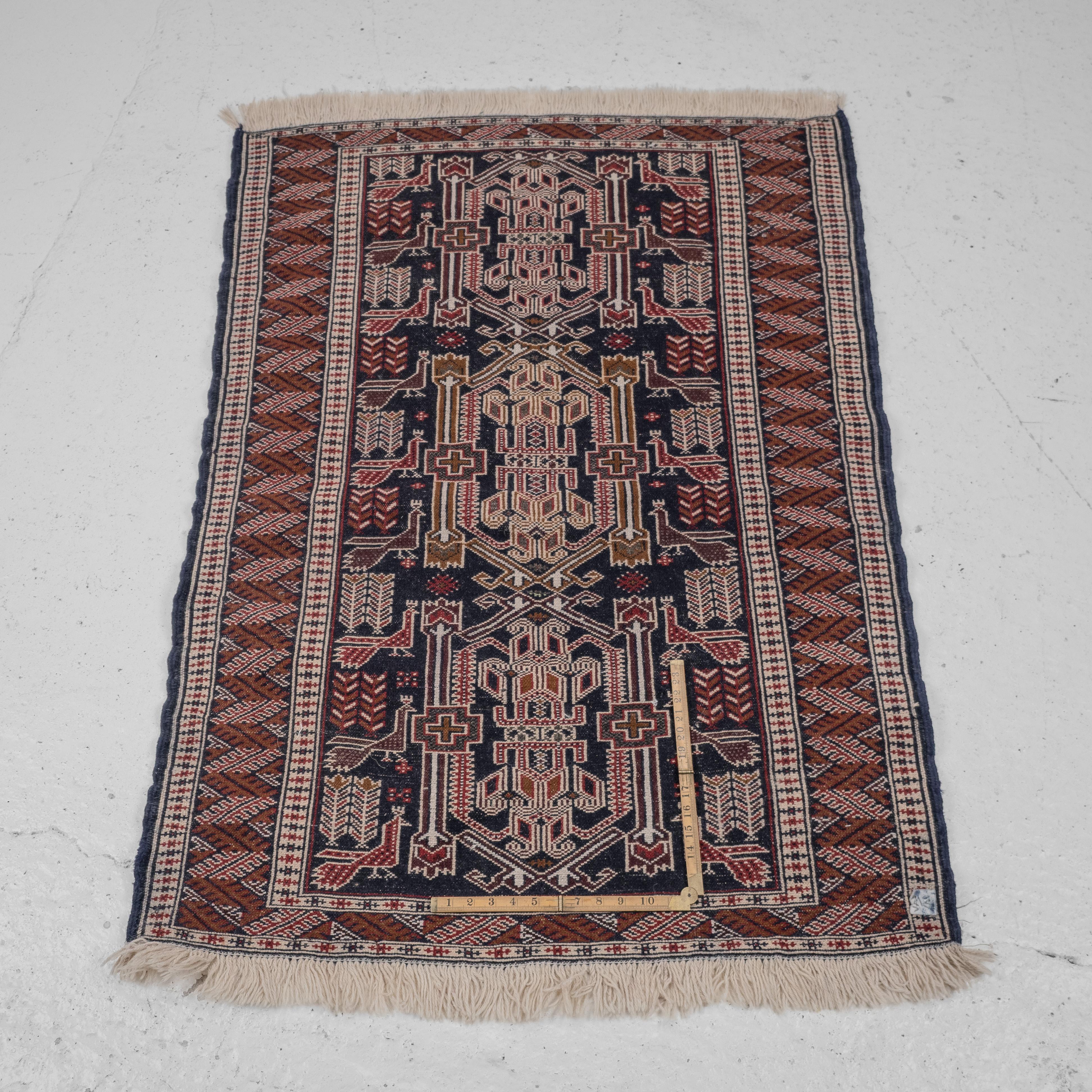 Baluch Afghan Persian Handwoven Small Rug 146 x 97 cm (Oriental Carpet Balouch) For Sale 3