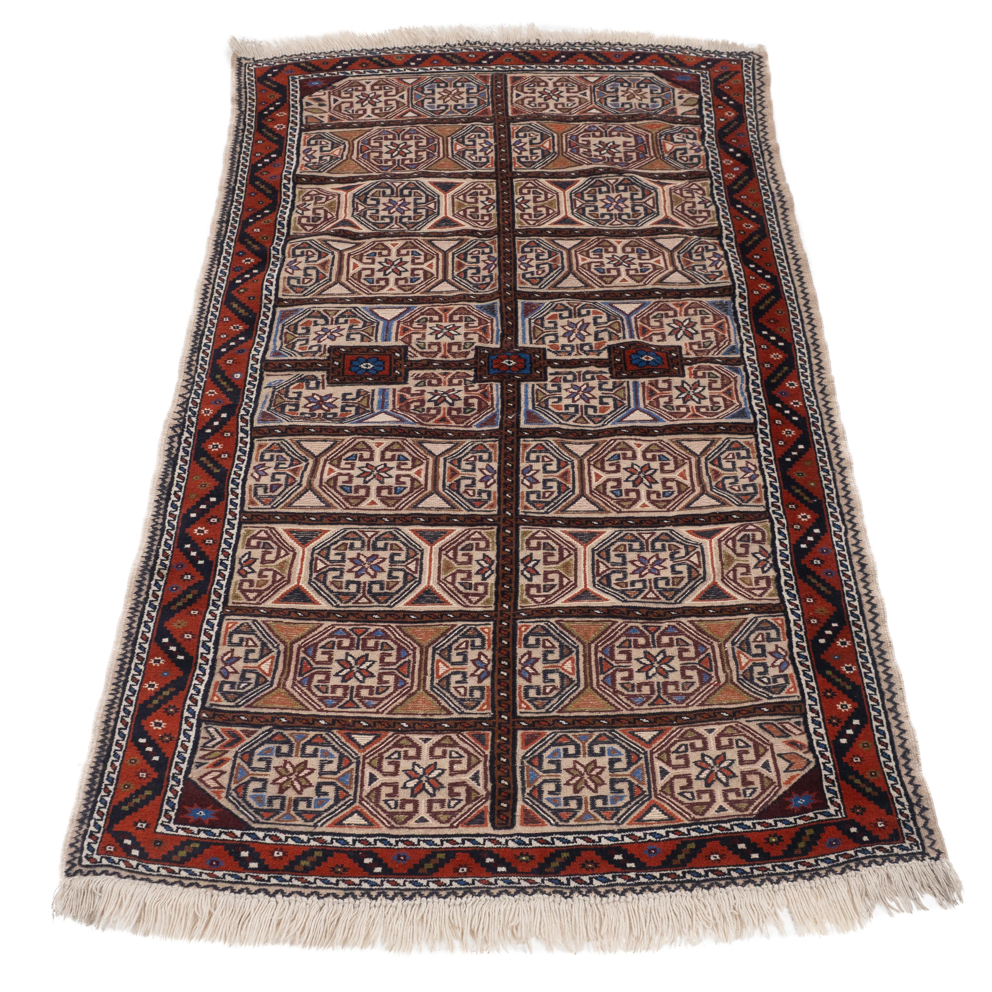 A Baluchi Afghan / Persiann part kilim rug, approximately 7'2