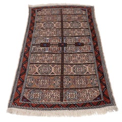 Baluch Afghan Persian part Kilim Handwoven Rug 218 x 129 cm (Flat-Weave Carpet)