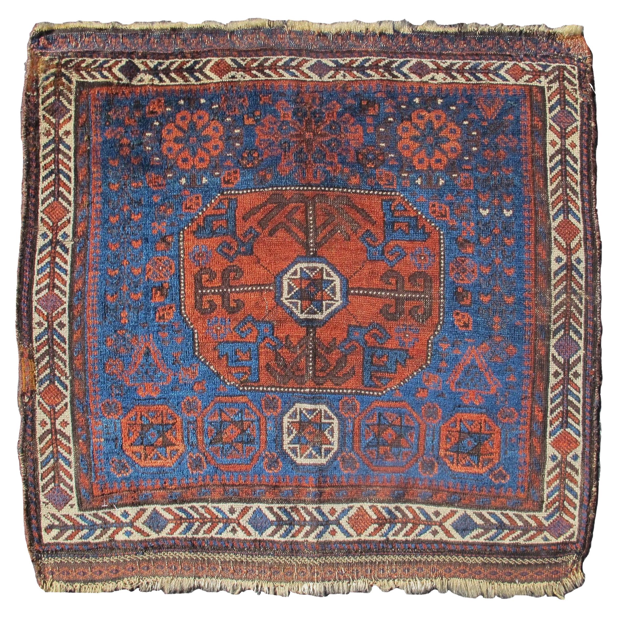 Baluch Bag Face Rug, Late 19th Century For Sale