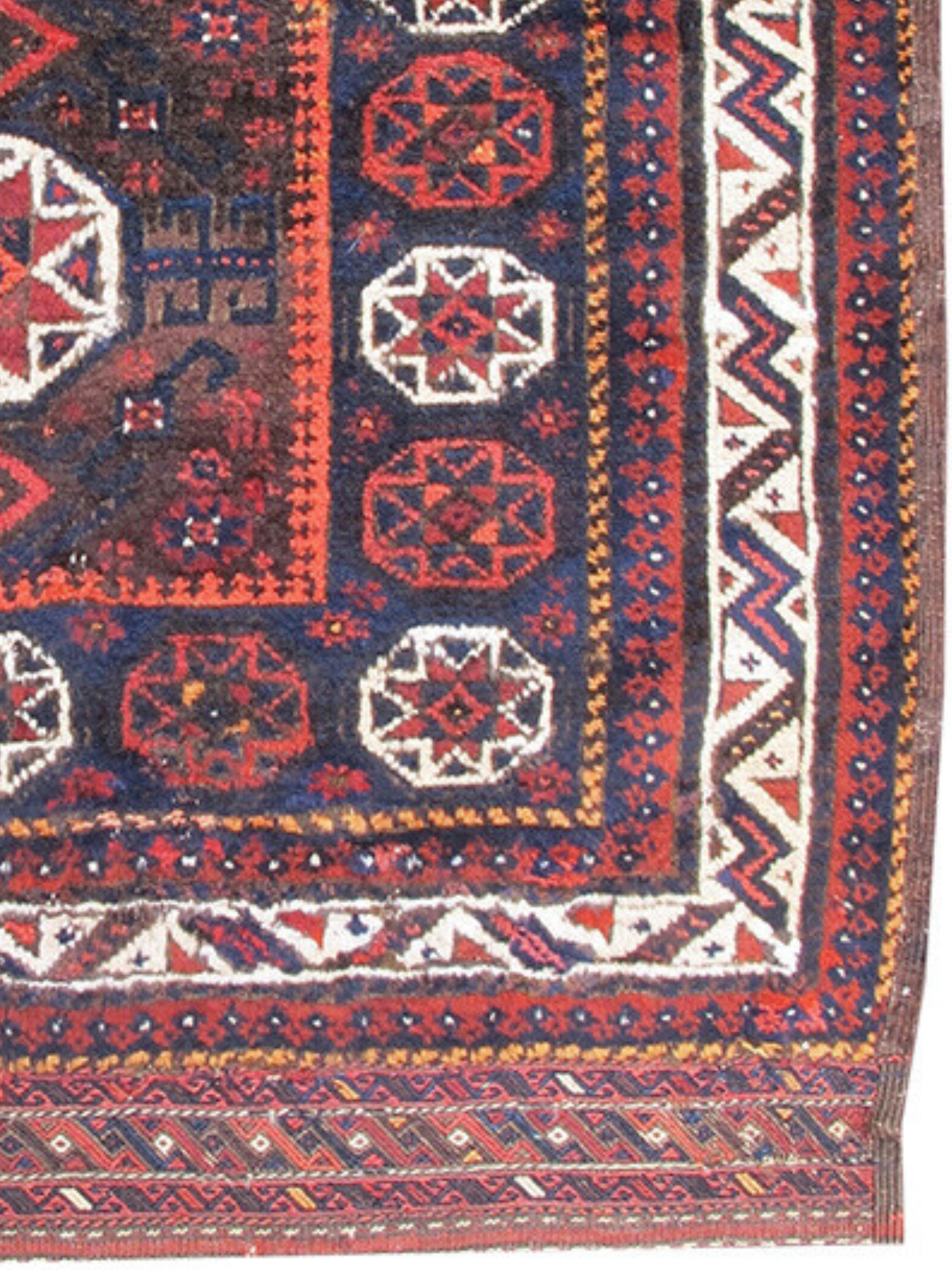 Noué à la main Baluch Bagface, c. 1900 en vente