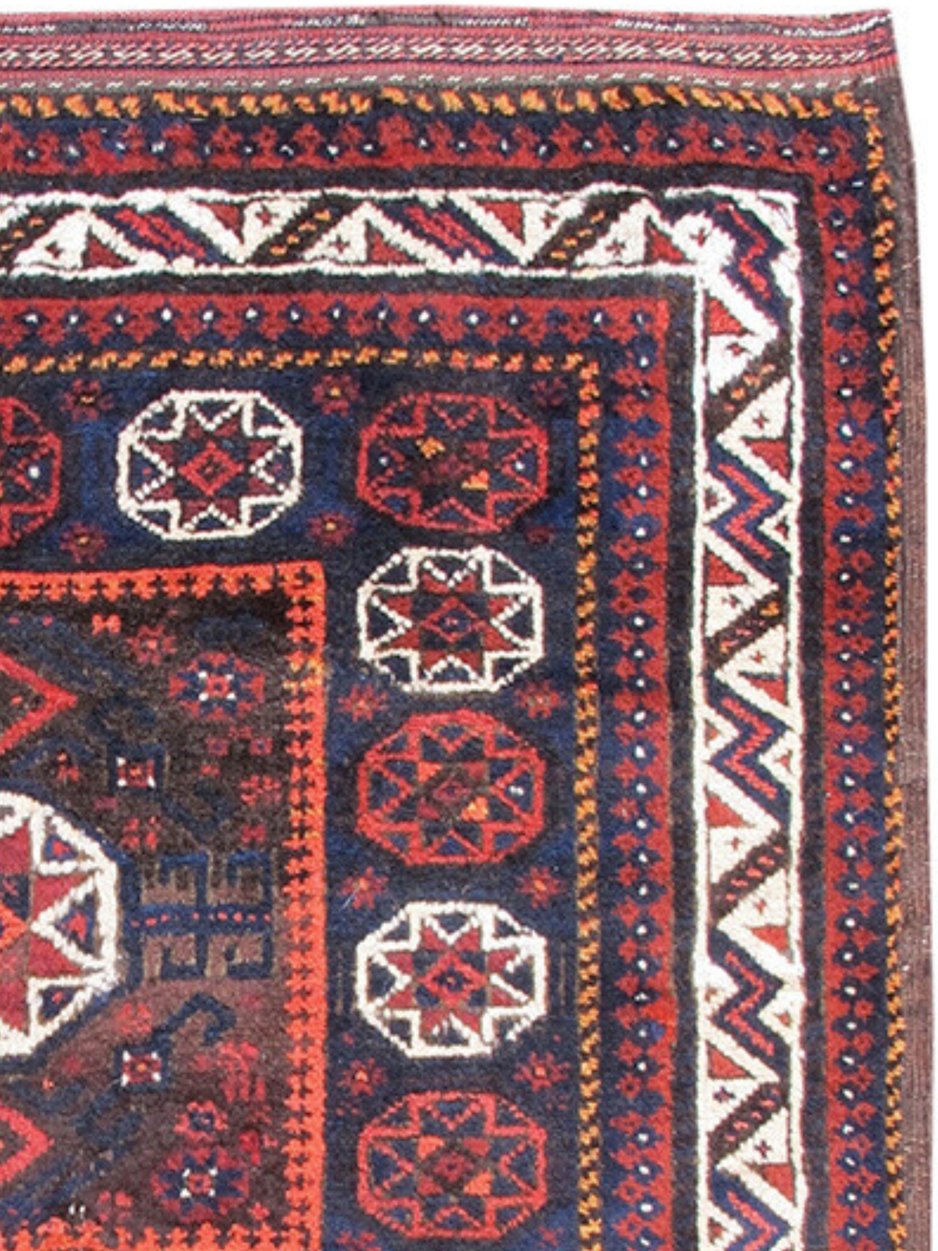 Baluch Bagface, c. 1900 Excellent état - En vente à San Francisco, CA