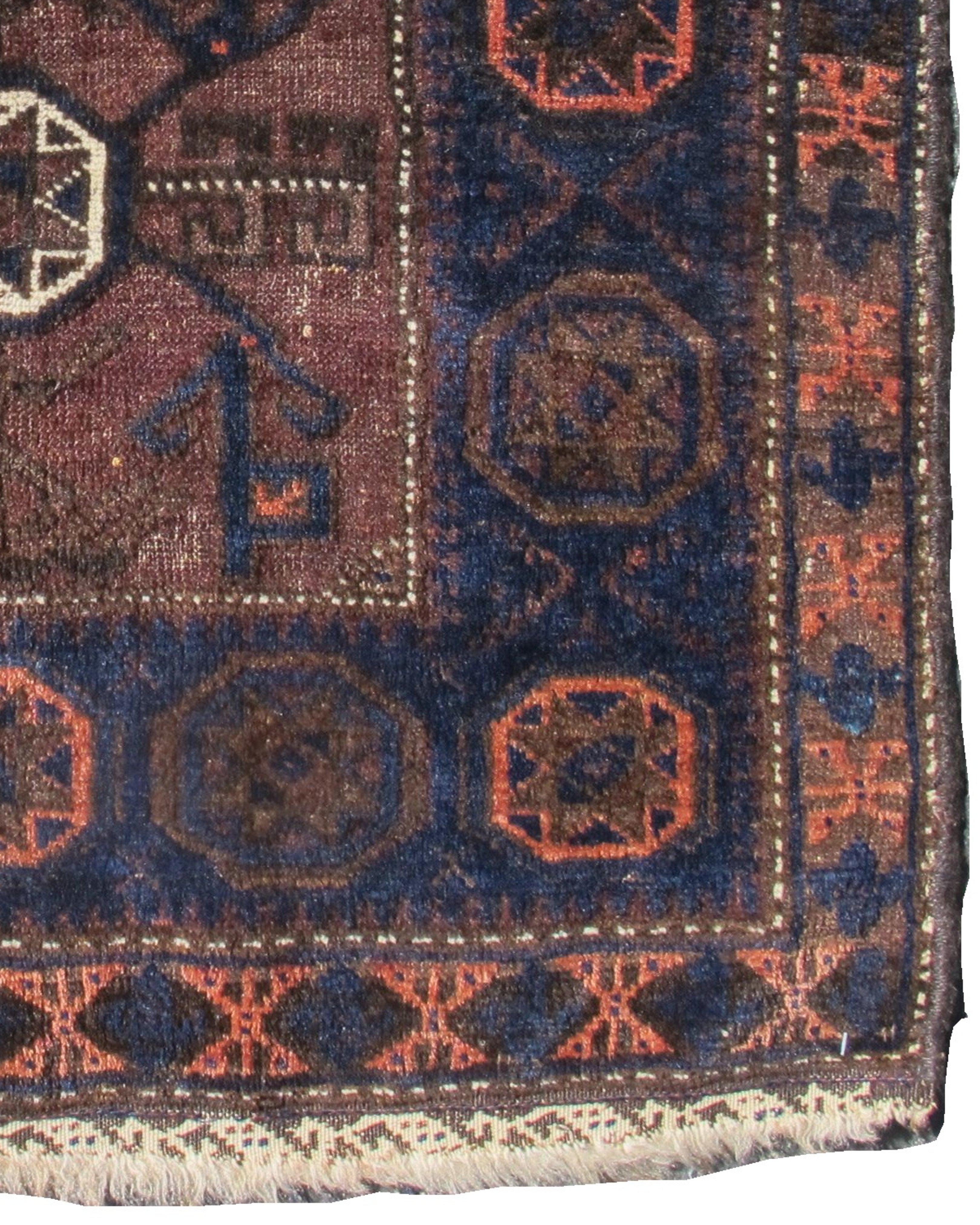 Antique Persian Baluch Bagface, Late 19th Century In Good Condition For Sale In San Francisco, CA