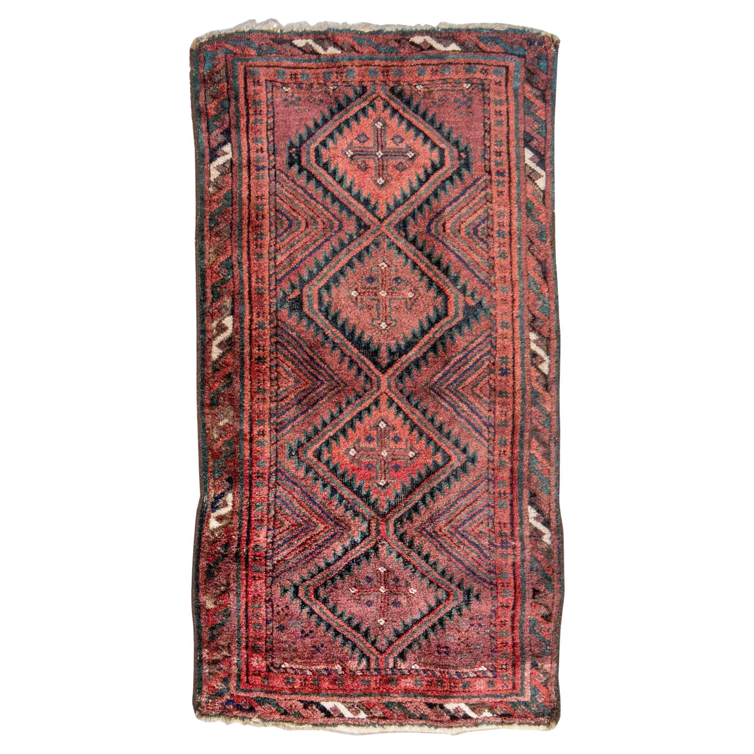 Baluch Balisht, Late 19th Century, 1'7" × 3'2" For Sale