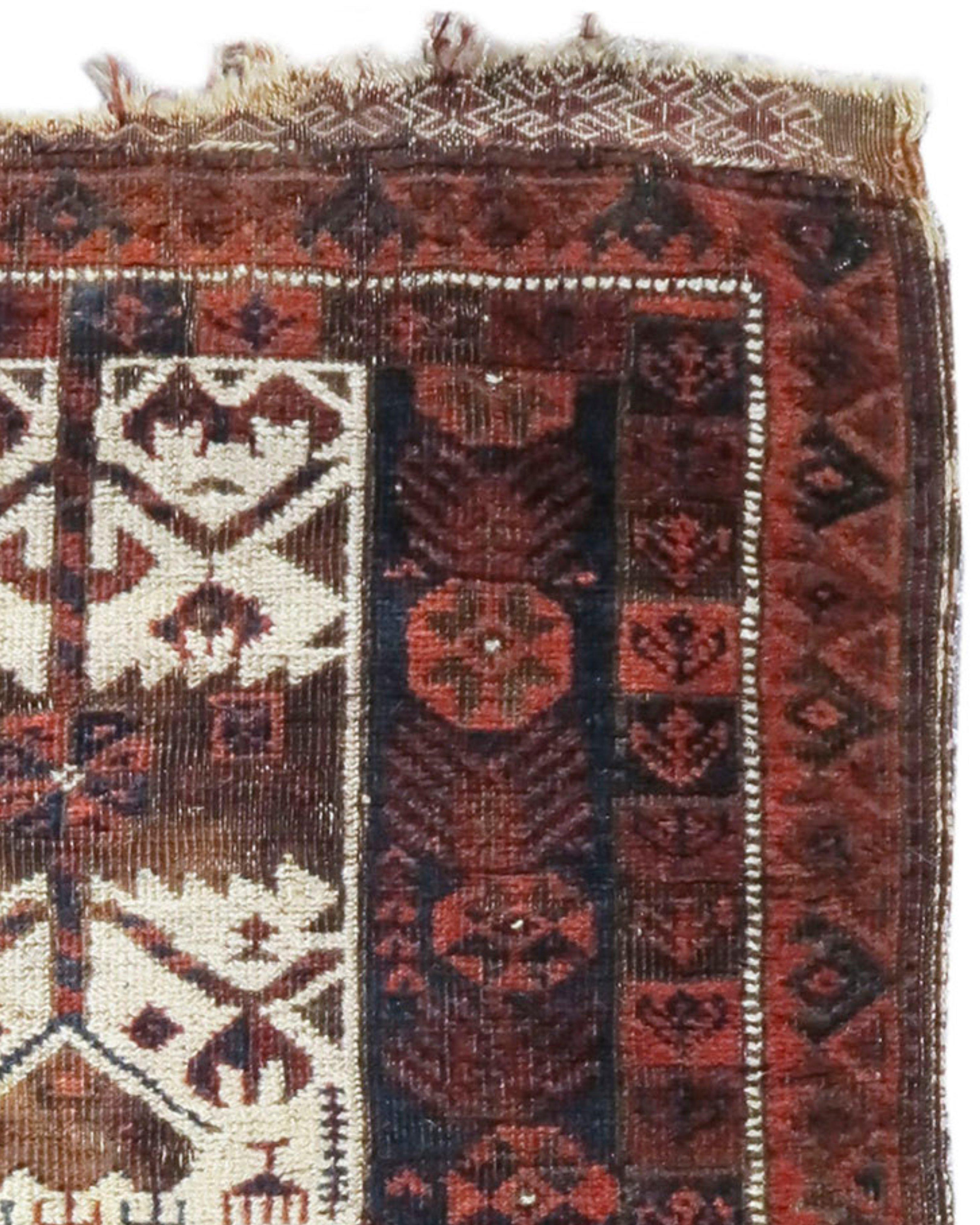 Baluch Balisht Rug, 19th Century

Additional Information:
Dimensions: 1'10