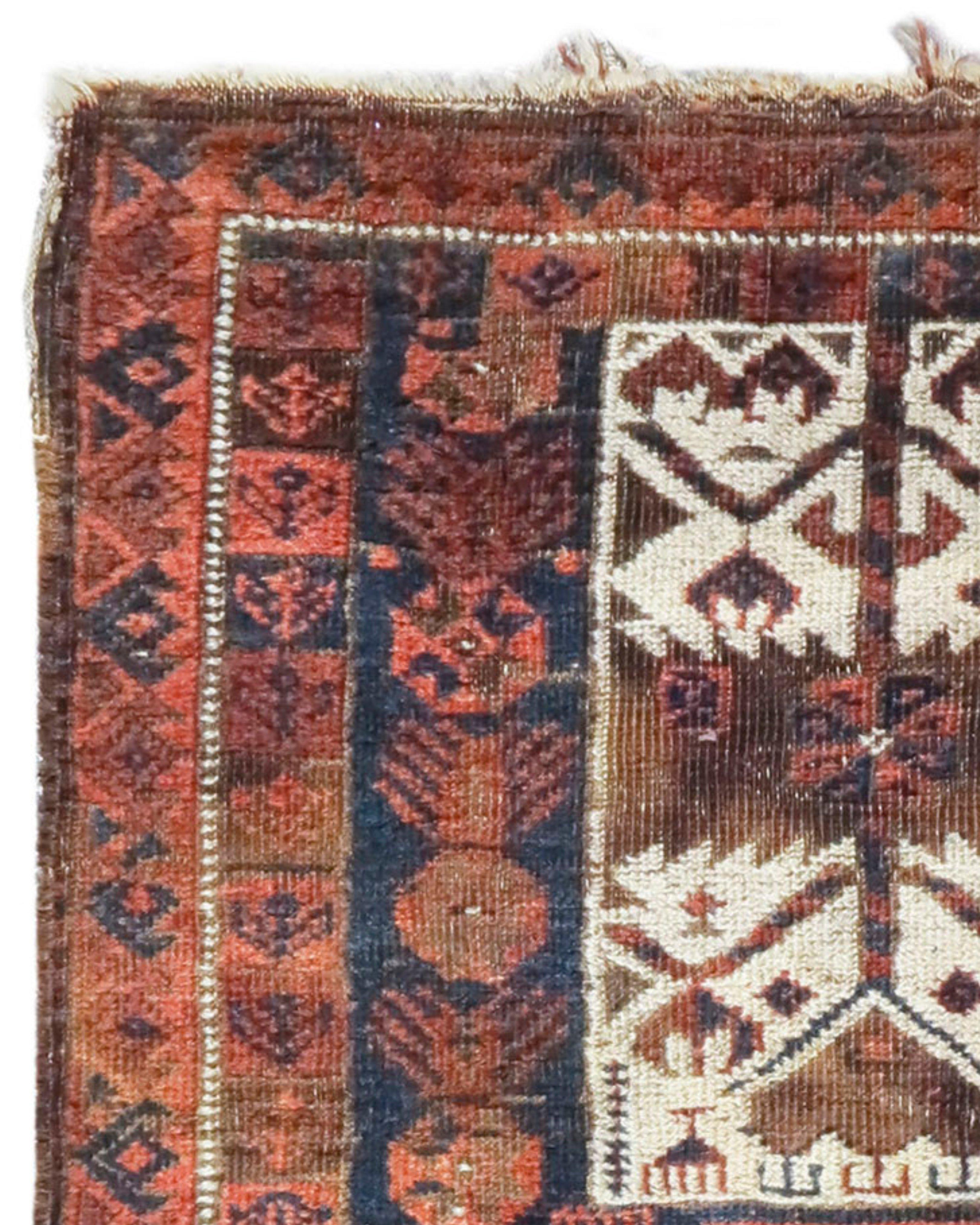 Persian Baluch Balisht Rug, 19th Century For Sale