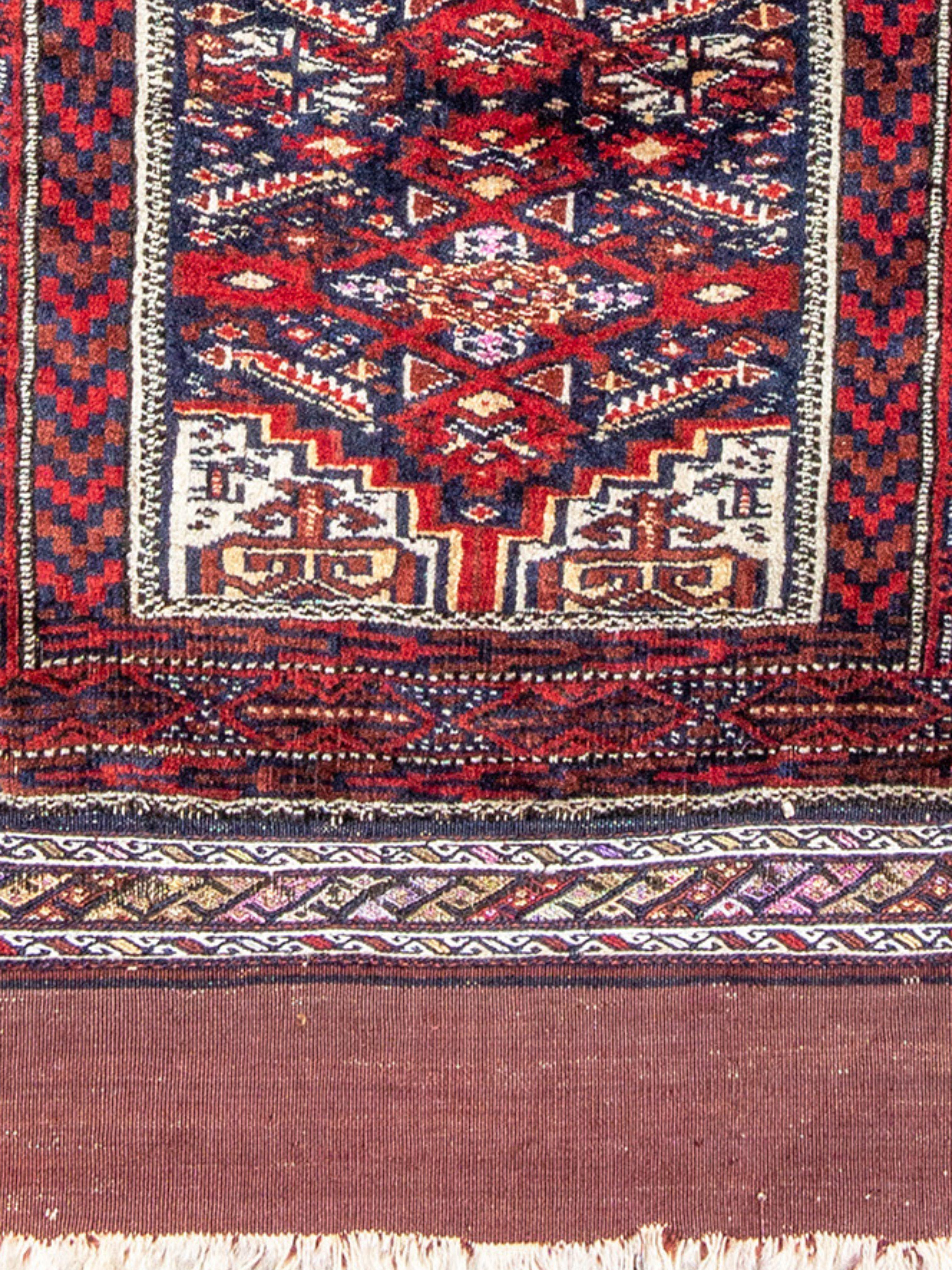 Annodato a mano Tappeto Baluch Balisht, 1900 ca. in vendita