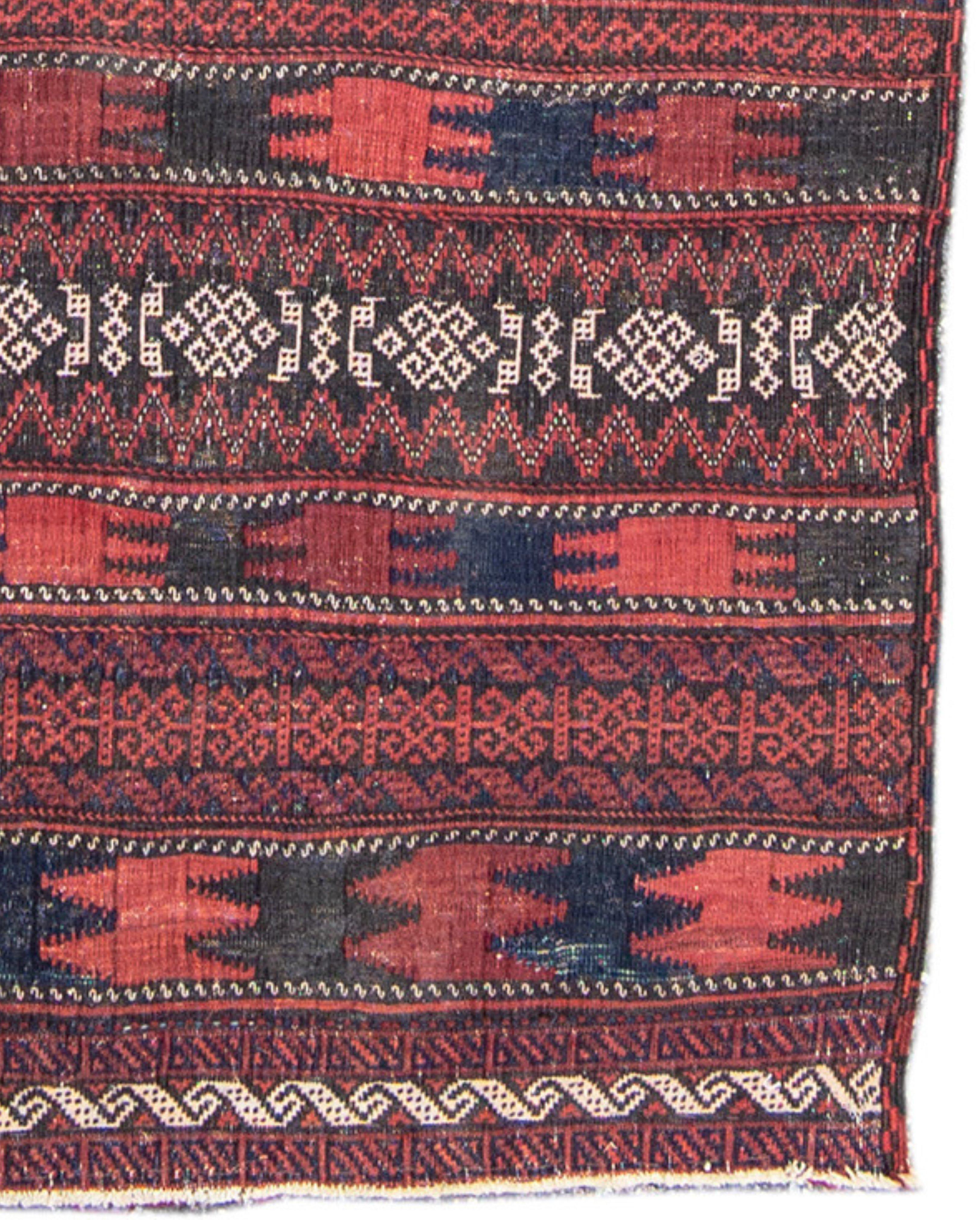 Baluch Flat-Woven Rug, c. 1900 In Excellent Condition For Sale In San Francisco, CA