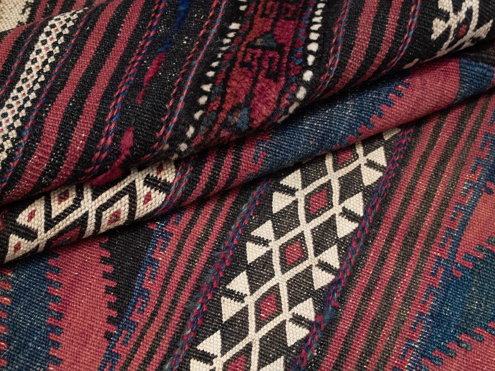 Hand-Woven Baluch Kilim (DK-124-95) For Sale