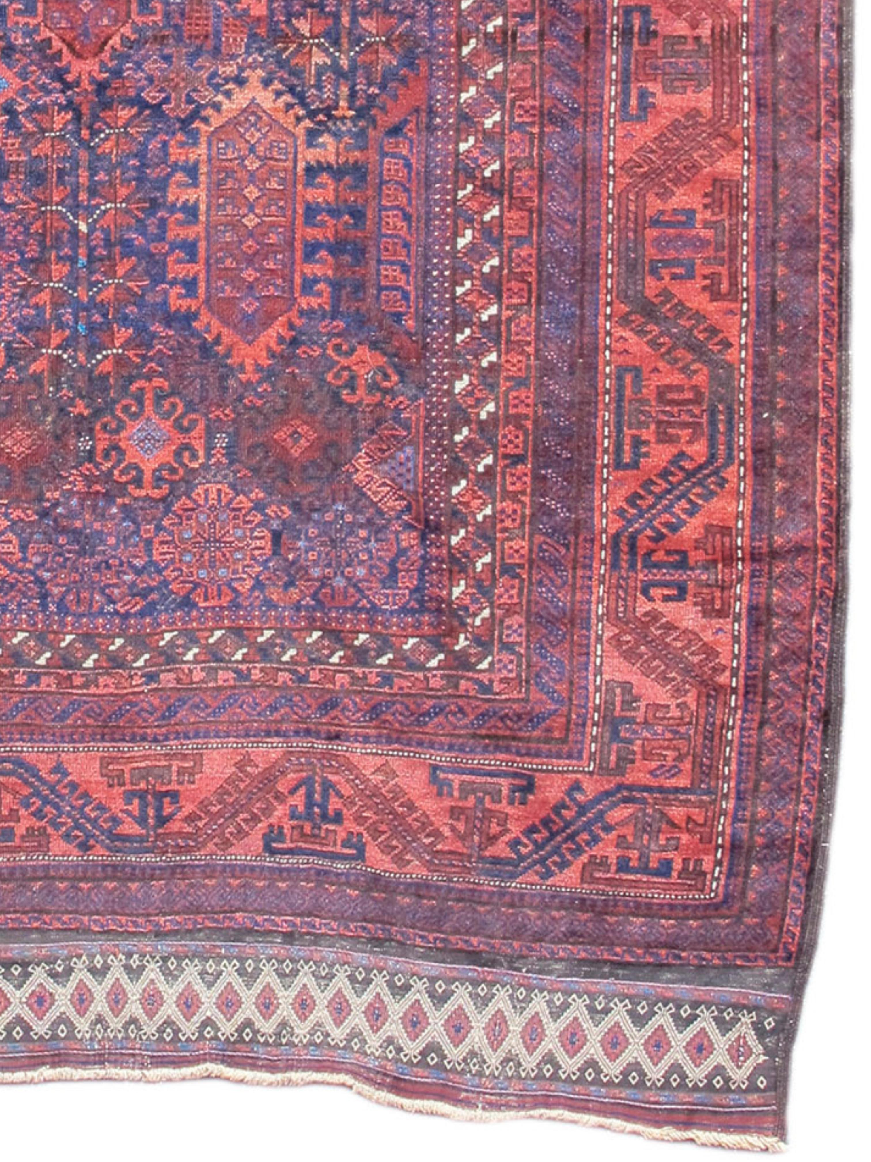 Hauptteppich von Baluch, spätes 19. Jahrhundert im Zustand „Gut“ im Angebot in San Francisco, CA