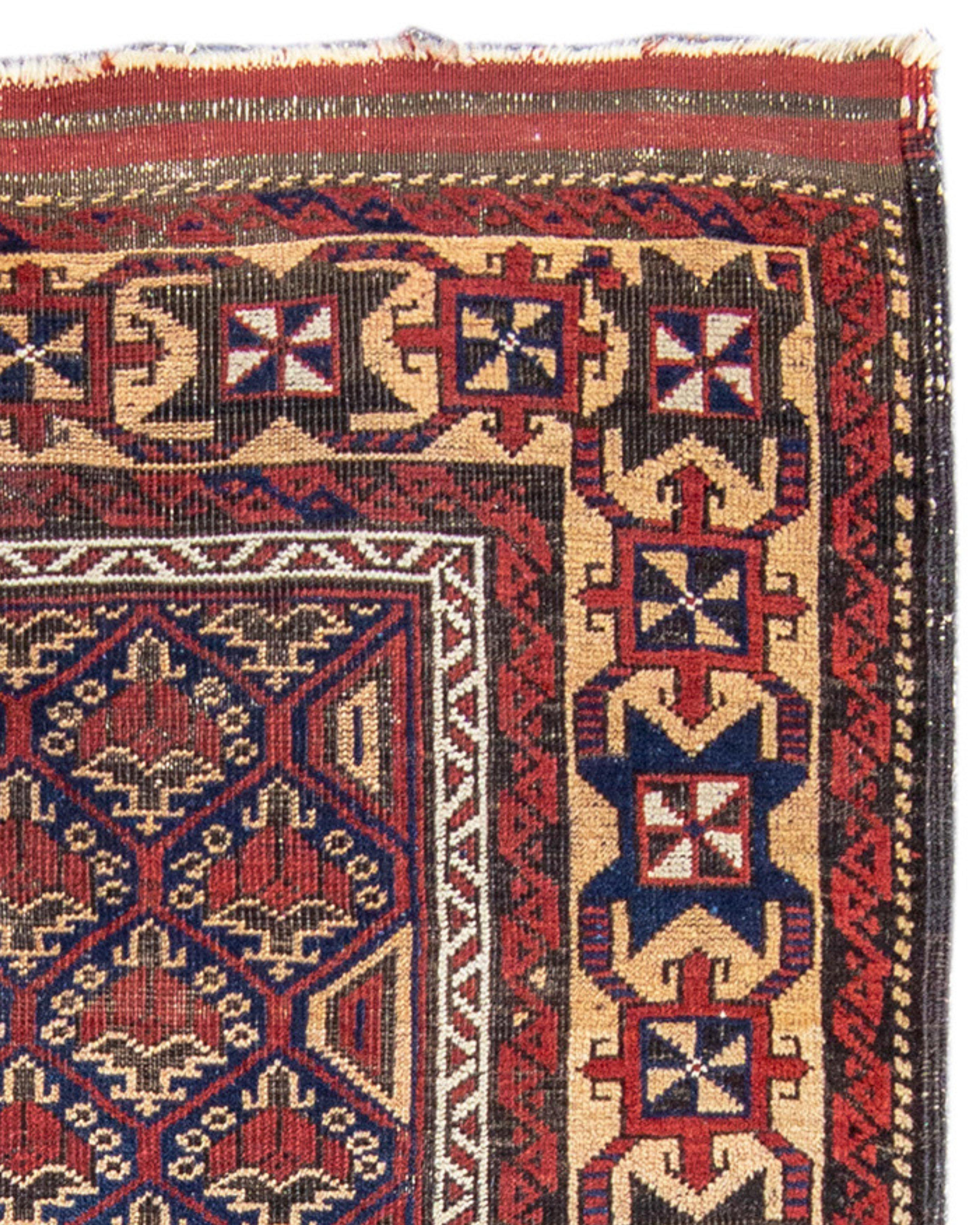 Belutsch-Teppich, 19. Jahrhundert

Zusätzliche Informationen:
Abmessungen: 2'10
