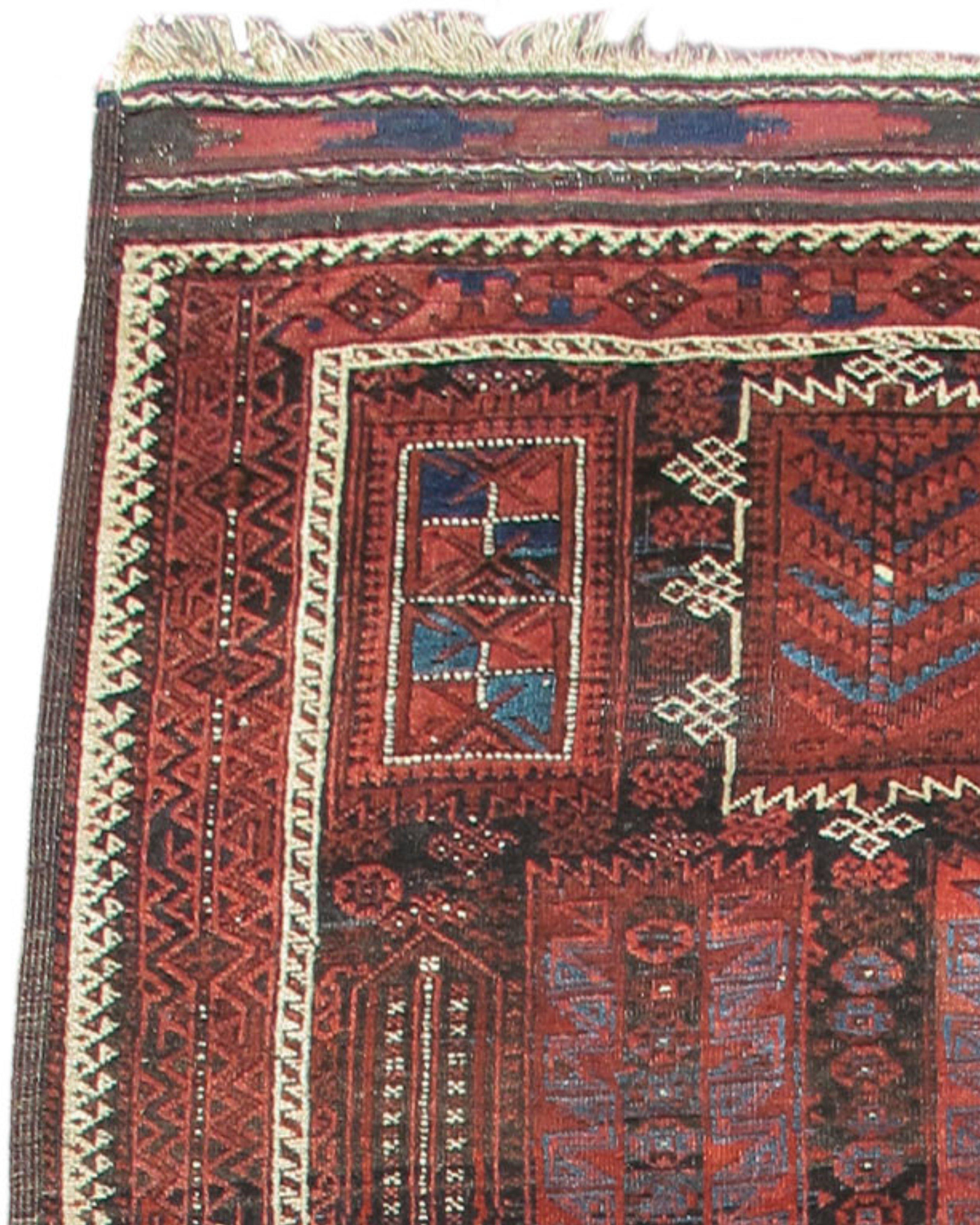 Persian Baluch Rug, c. 1900 For Sale