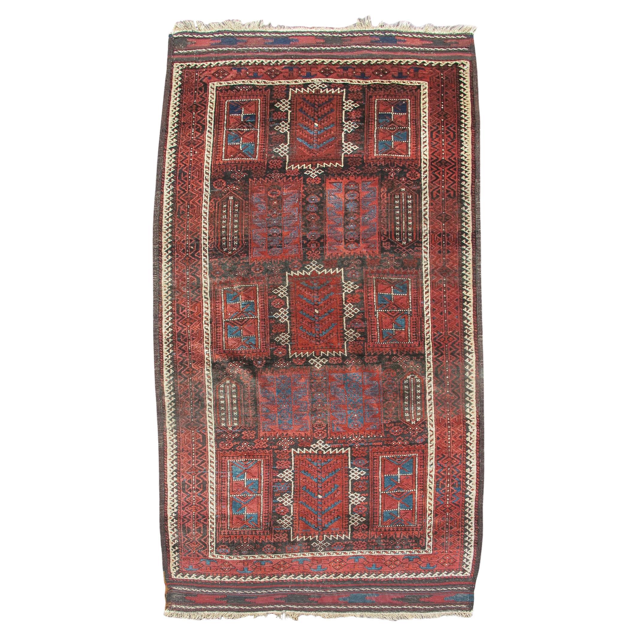 Tapis baloutche, C.C. 1900 en vente