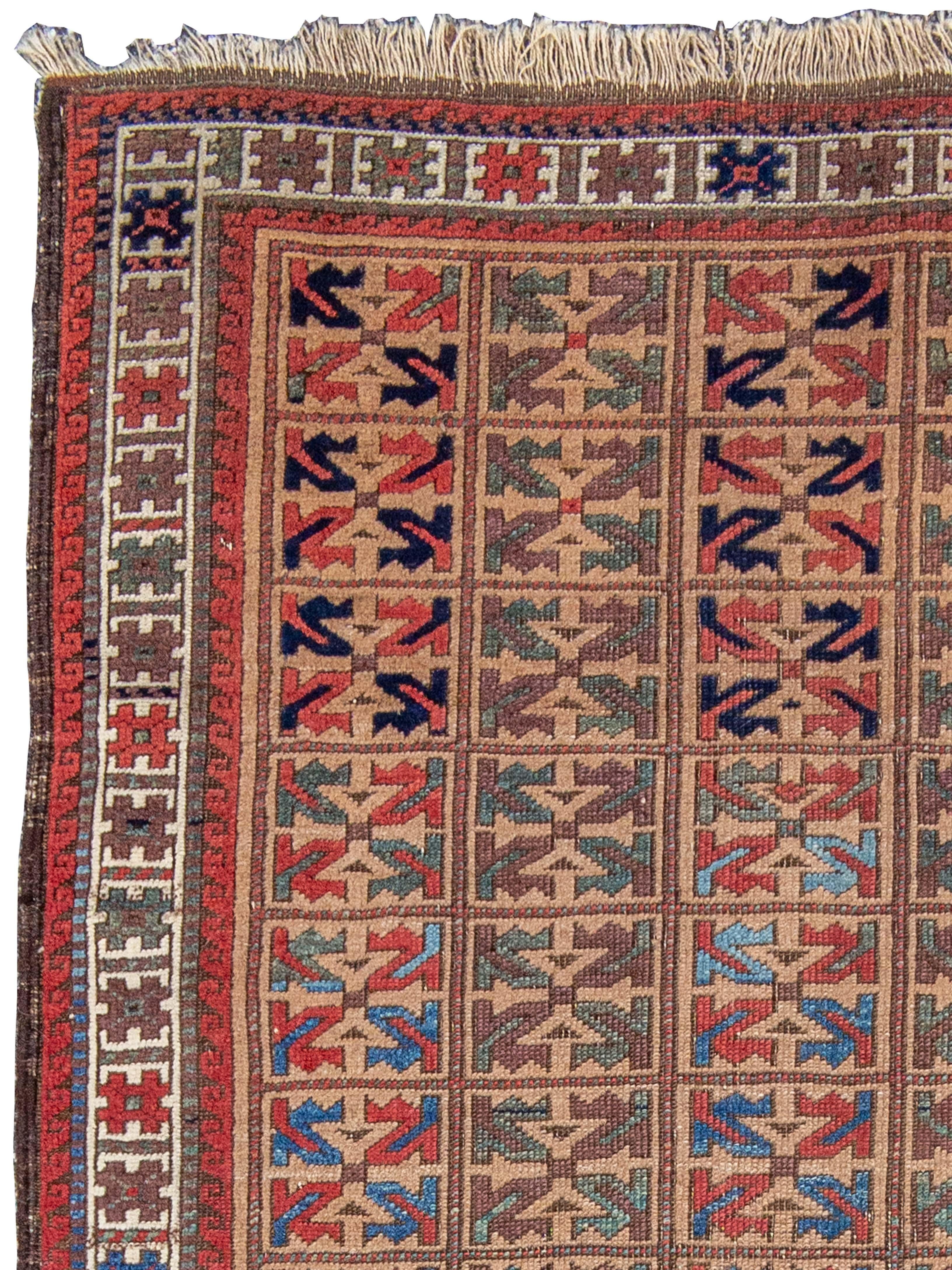 Tapis baloutche, fin du XIXe siècle

Informations supplémentaires :
Dimensions : 2'8