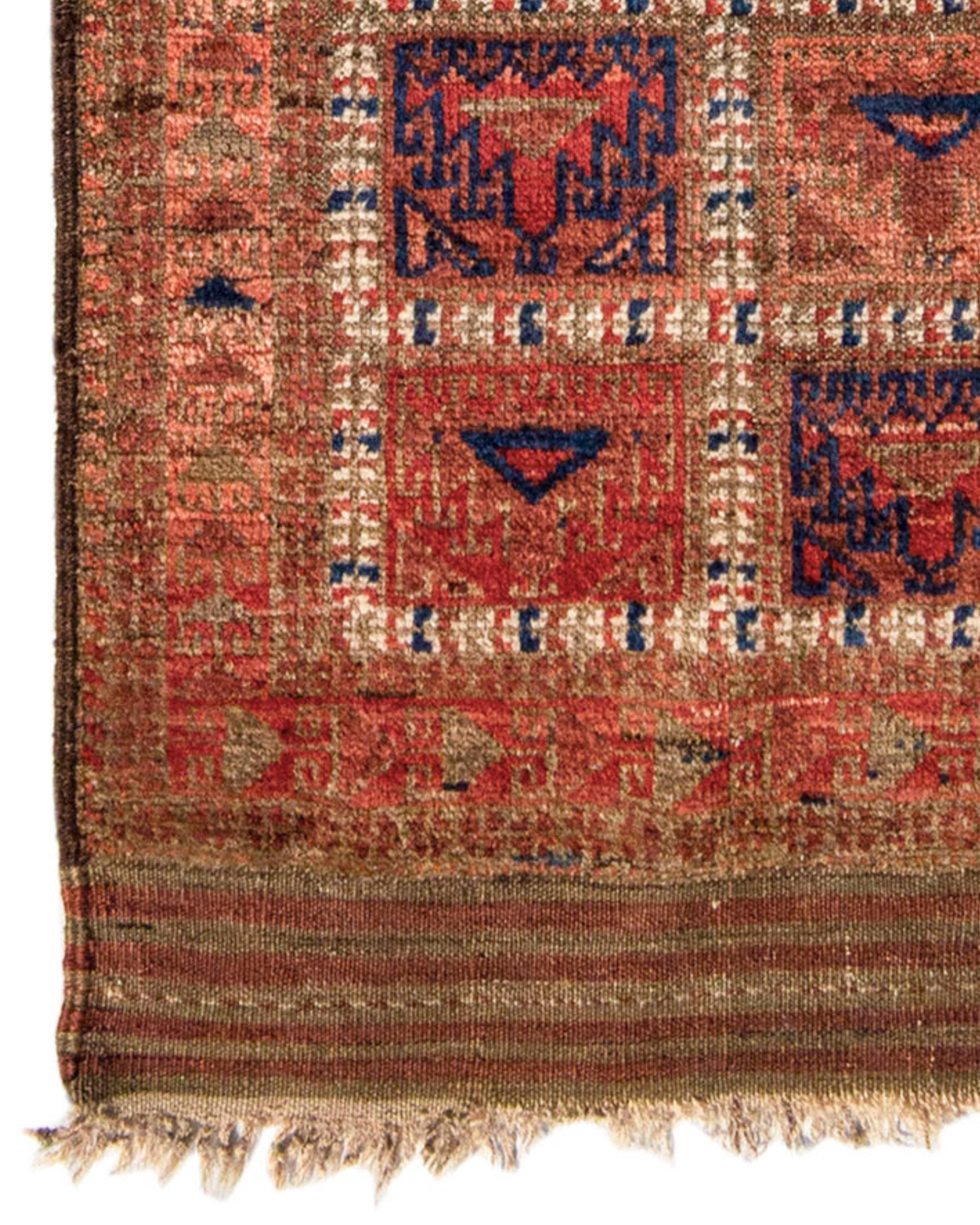 Wool Baluch Rug, Late 19th Century For Sale