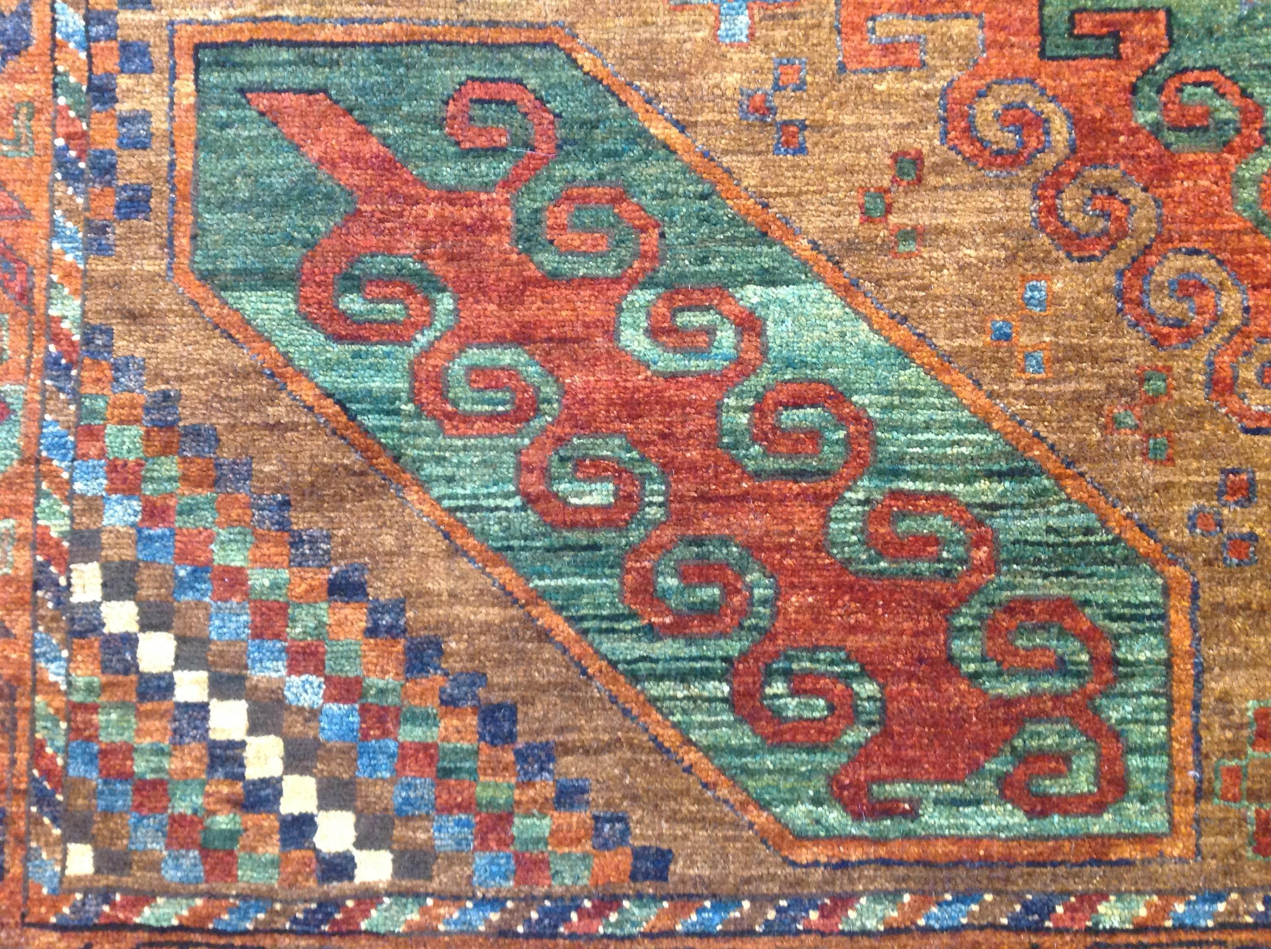 Hand-Knotted Baluchi Style Wool Area Rug For Sale
