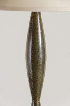 Baluster Floor Lamp, Moss/Webb Design Cloisonné by Robert Kuo, Limited Edition