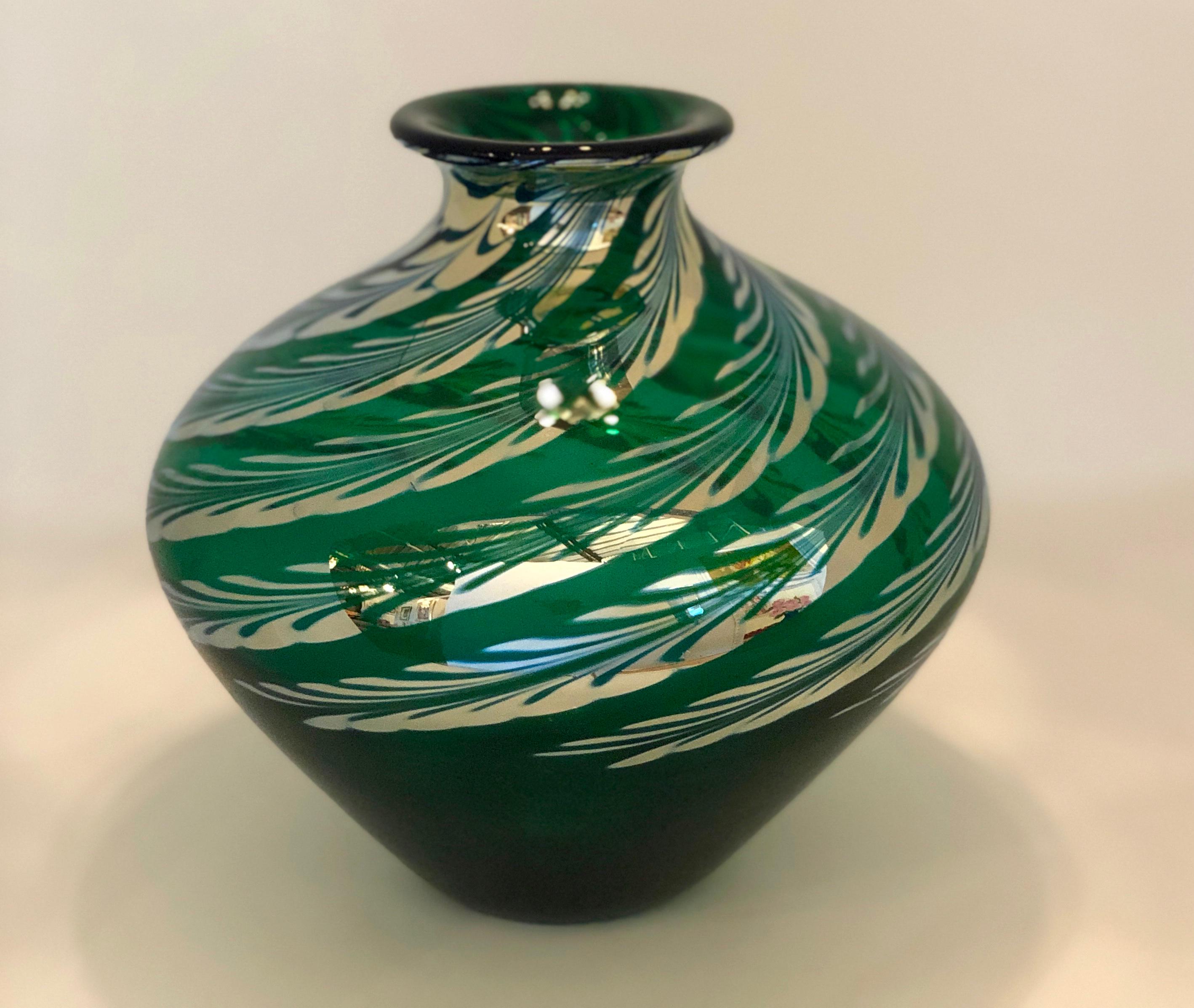 emerald green vases