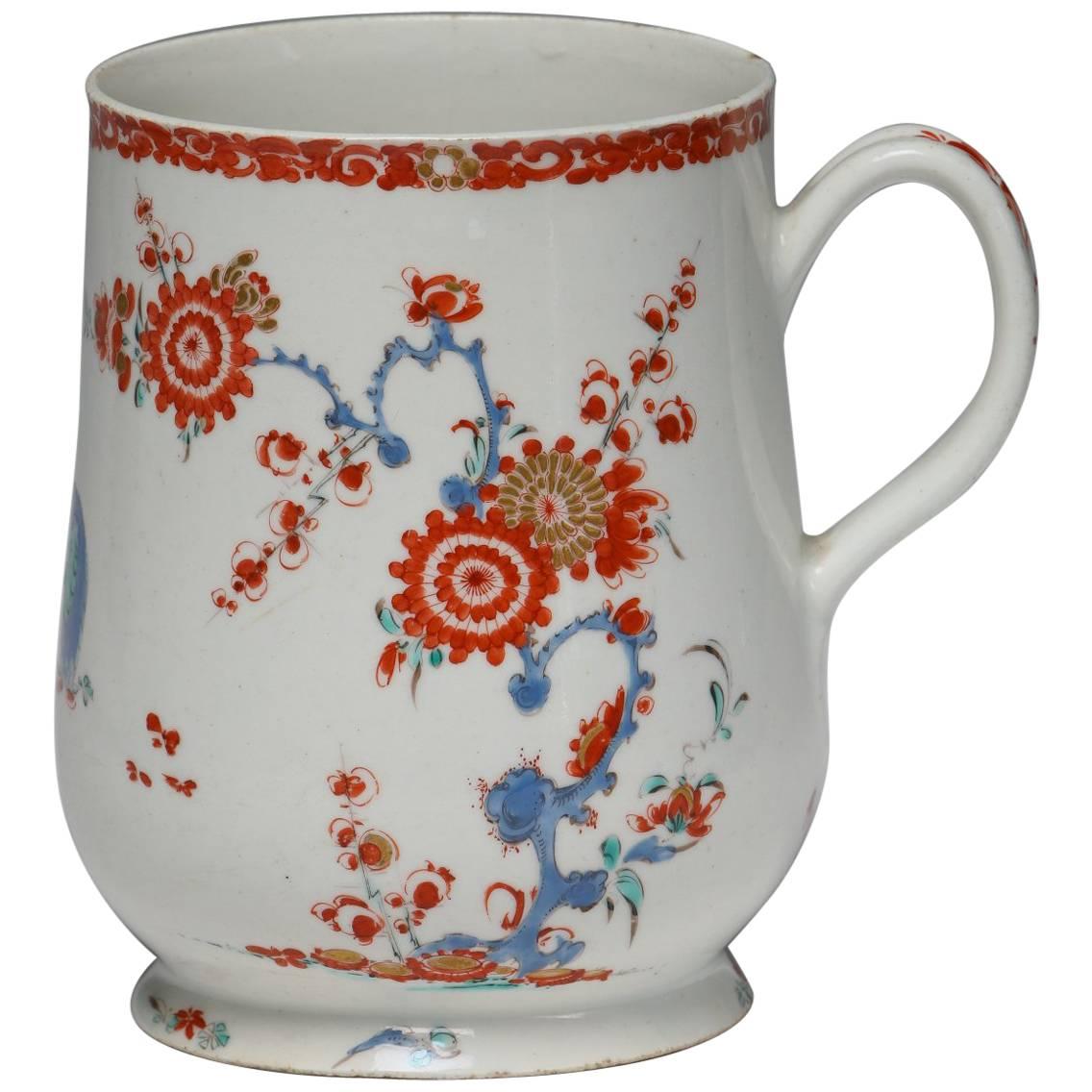Baluster Mug, Kakiemon Decoration, Bow Porcelain Factory, circa 1753 For Sale