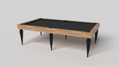 Elevate Customs Don Pool Table / Solid Curly Maple Wood in 8.5' - Made in USA