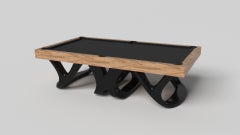 Elevate Customs Draco Pool Table / Solid Curly Maple Wood in 8.5' - Made in USA
