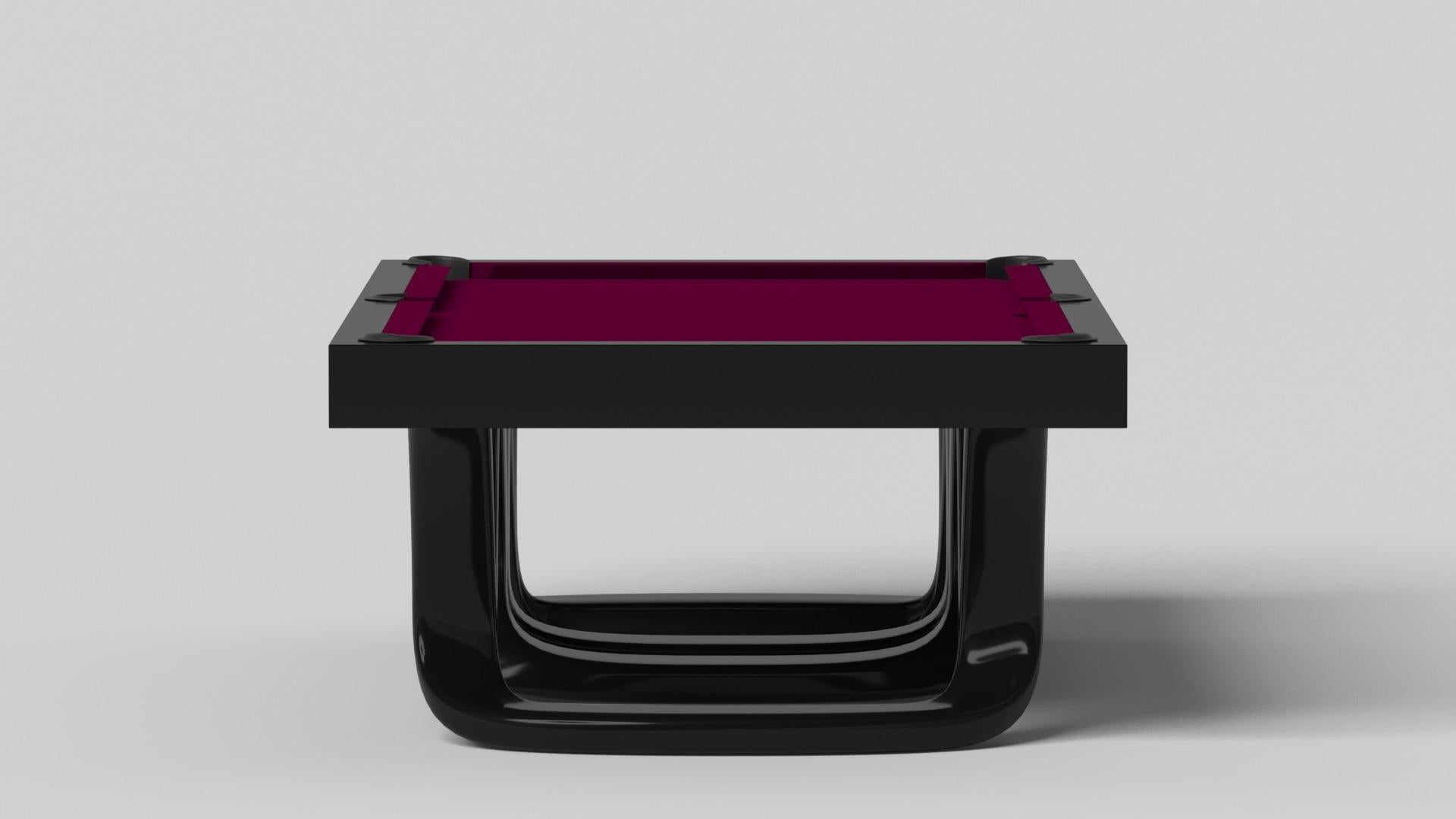 Moderno Tavolo da biliardo Elevate Customs Draco / Colore nero pantone solido da 8,5