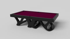 Tavolo da biliardo Elevate Customs Draco / Colore nero pantone solido in 9' - Made in USA